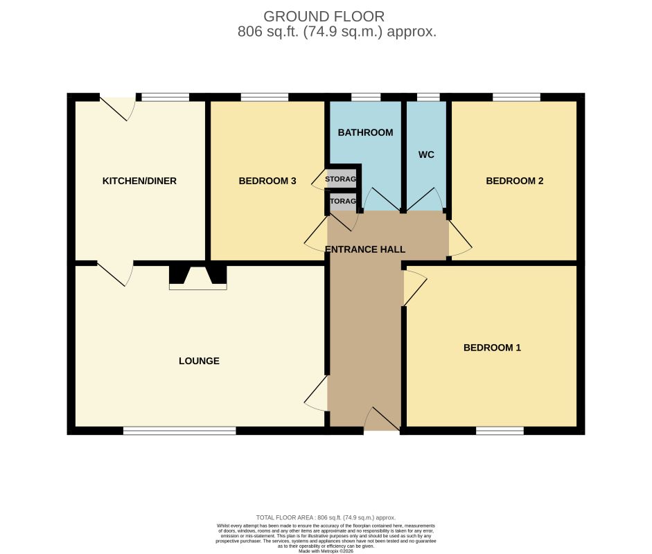 10 Gloucester Grove, Wakefield floorplan