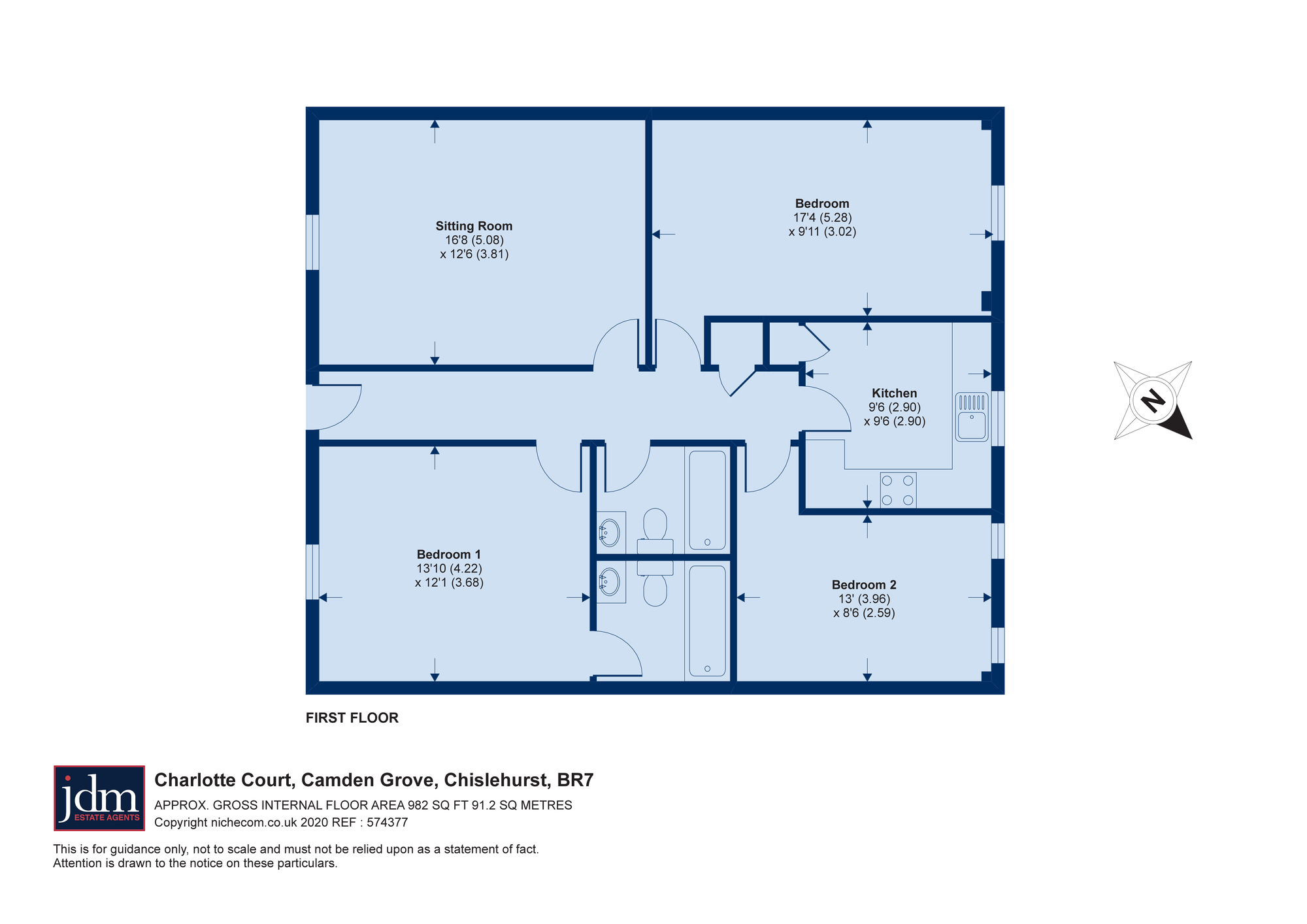 Camden Grove, Chislehurst, Kent BR7, 3 bedroom flat for sale 60838199