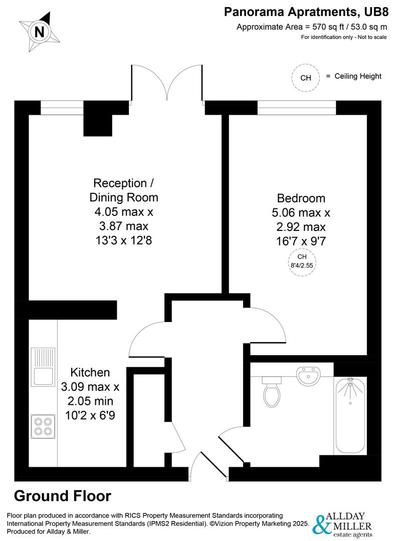 Panorama Apartments, Uxbridge floorplan