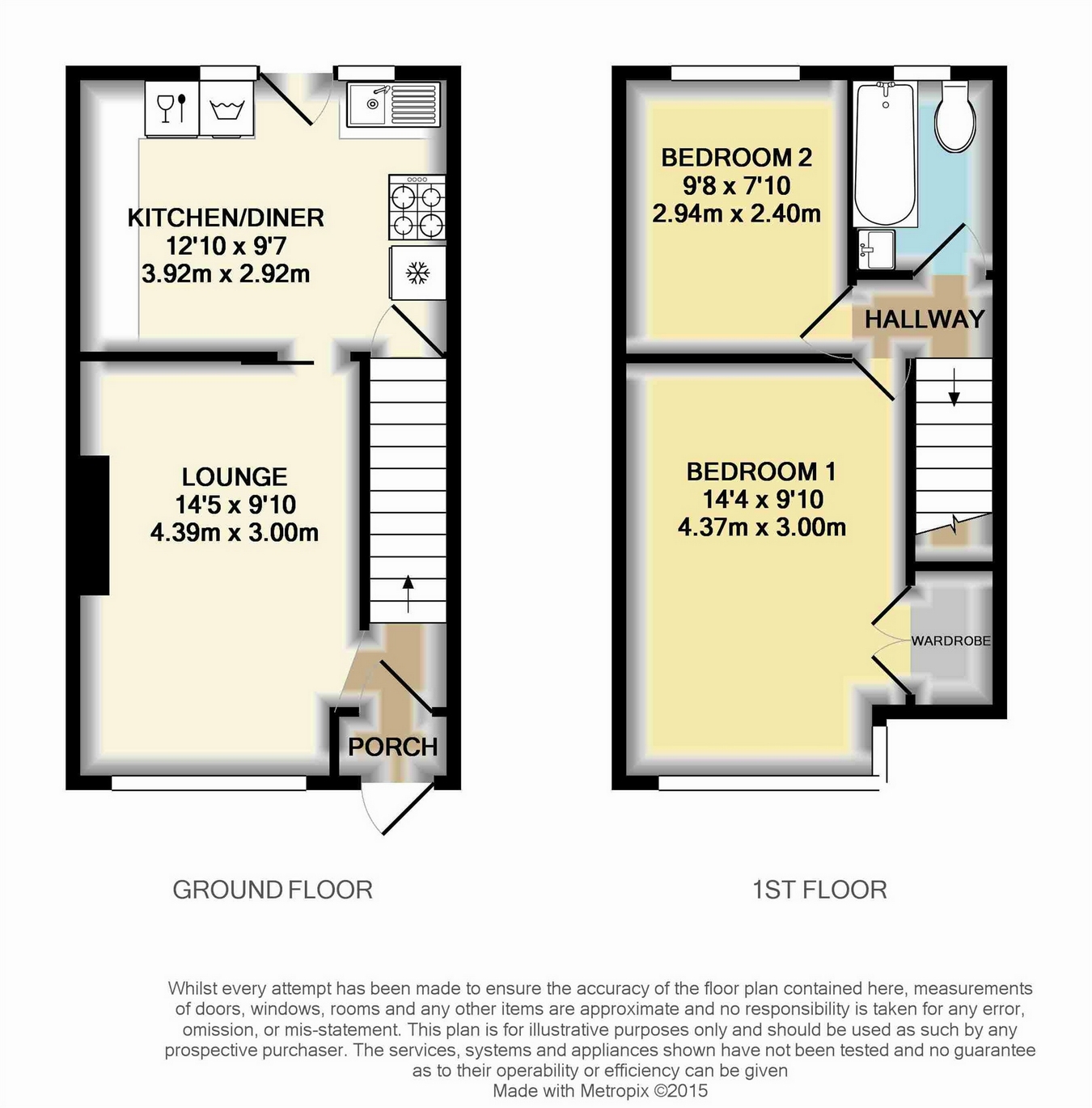 2 Bedrooms Terraced house to rent in Ashford Avenue, Ashford, Surrey TW15