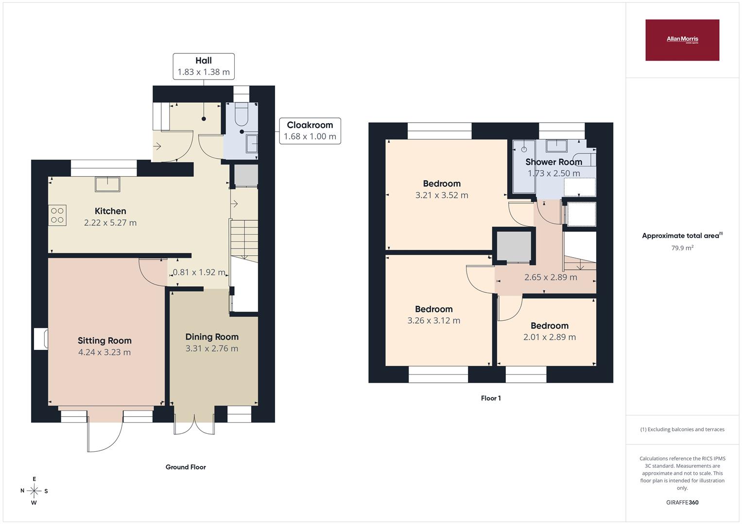 10, Bluebell Close, Malvern floorplan