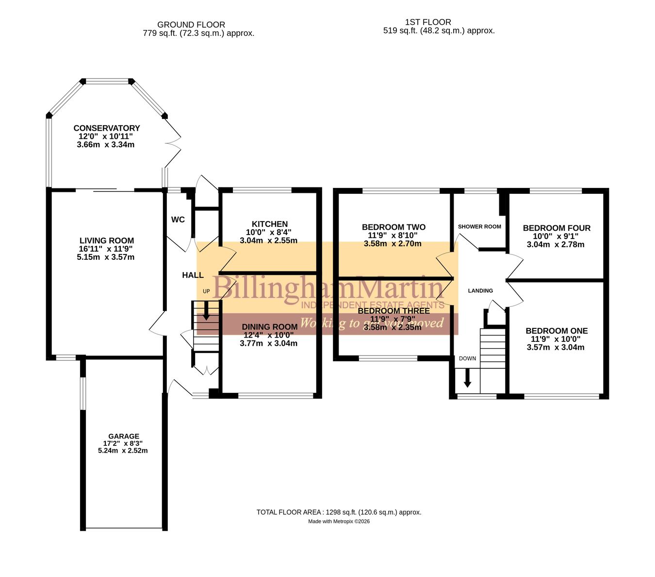 19, Cranleigh Court, Farnborough floorplan