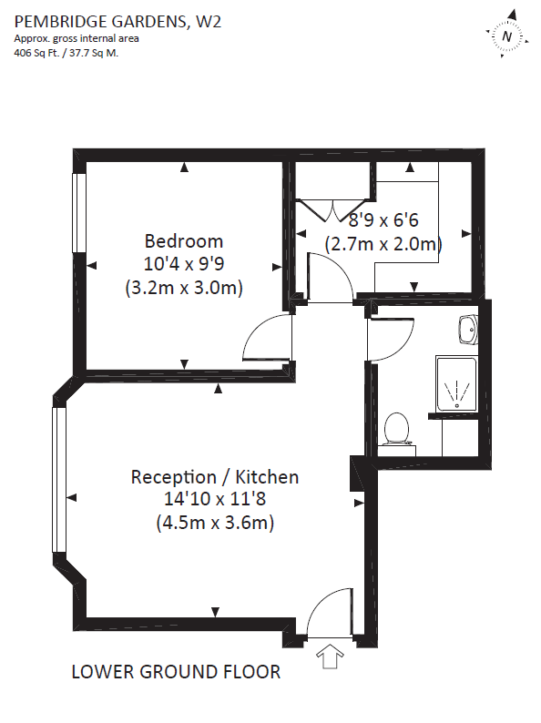 1 Bedrooms Flat to rent in Pembridge Gardens, London W2