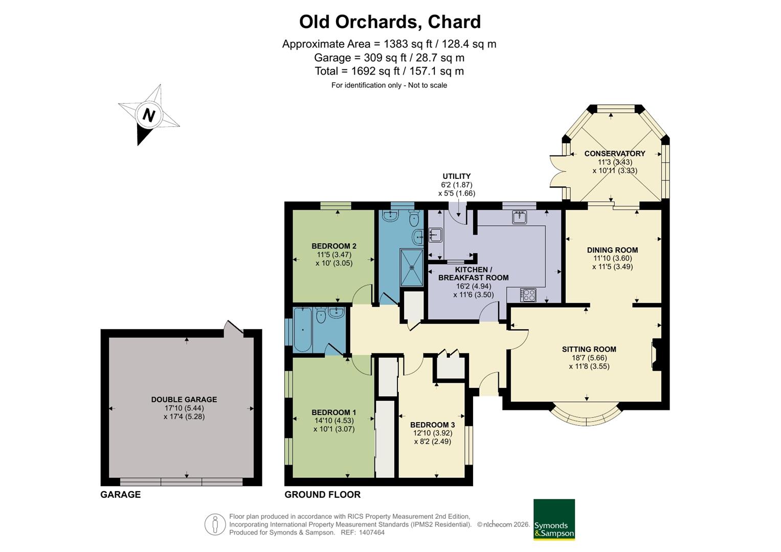 11, Old Orchards, Chard floorplan