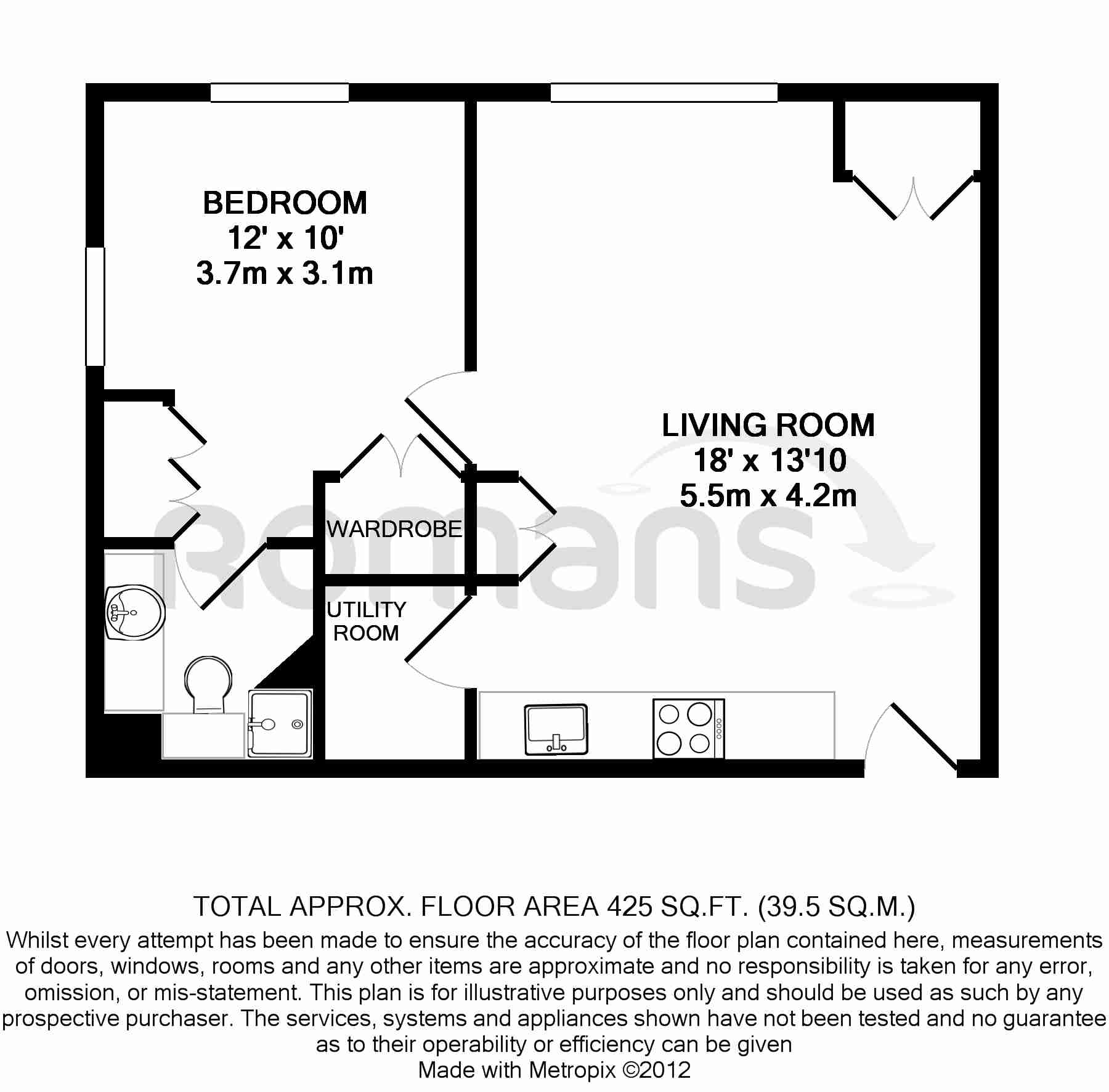 1 Bedrooms Flat to rent in Fairway Heights, Camberley GU15