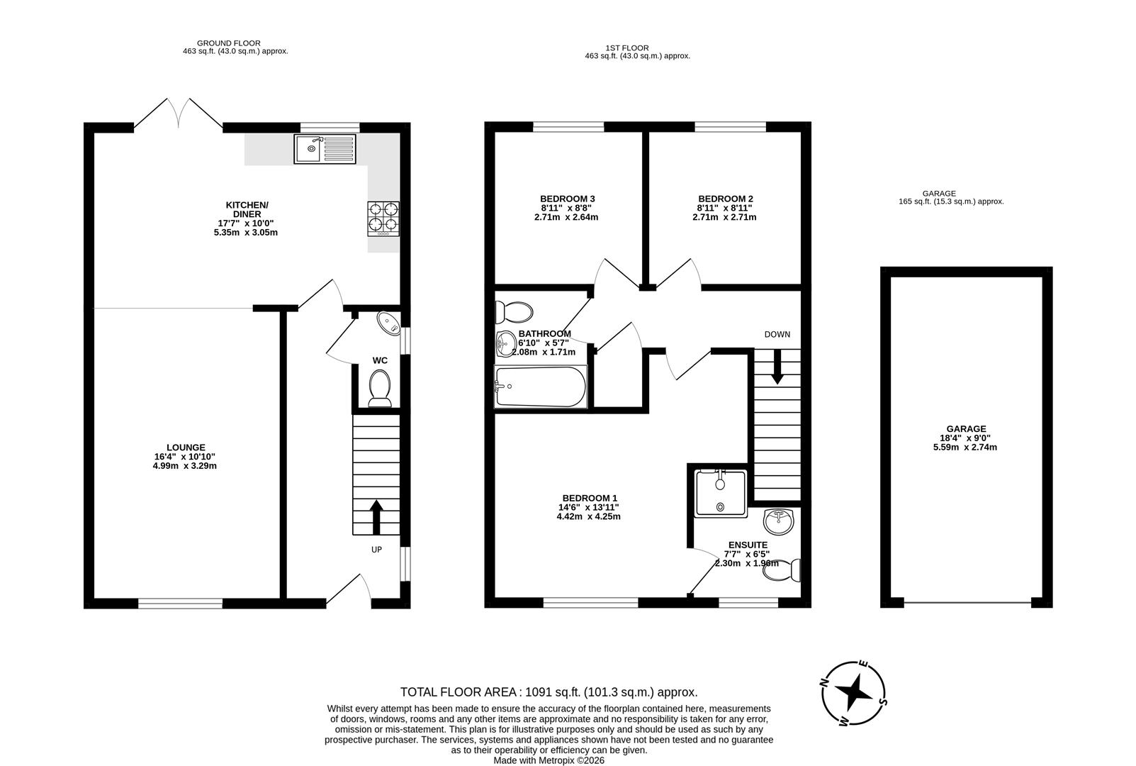 51, Beechcroft Drive, Gainsborough floorplan