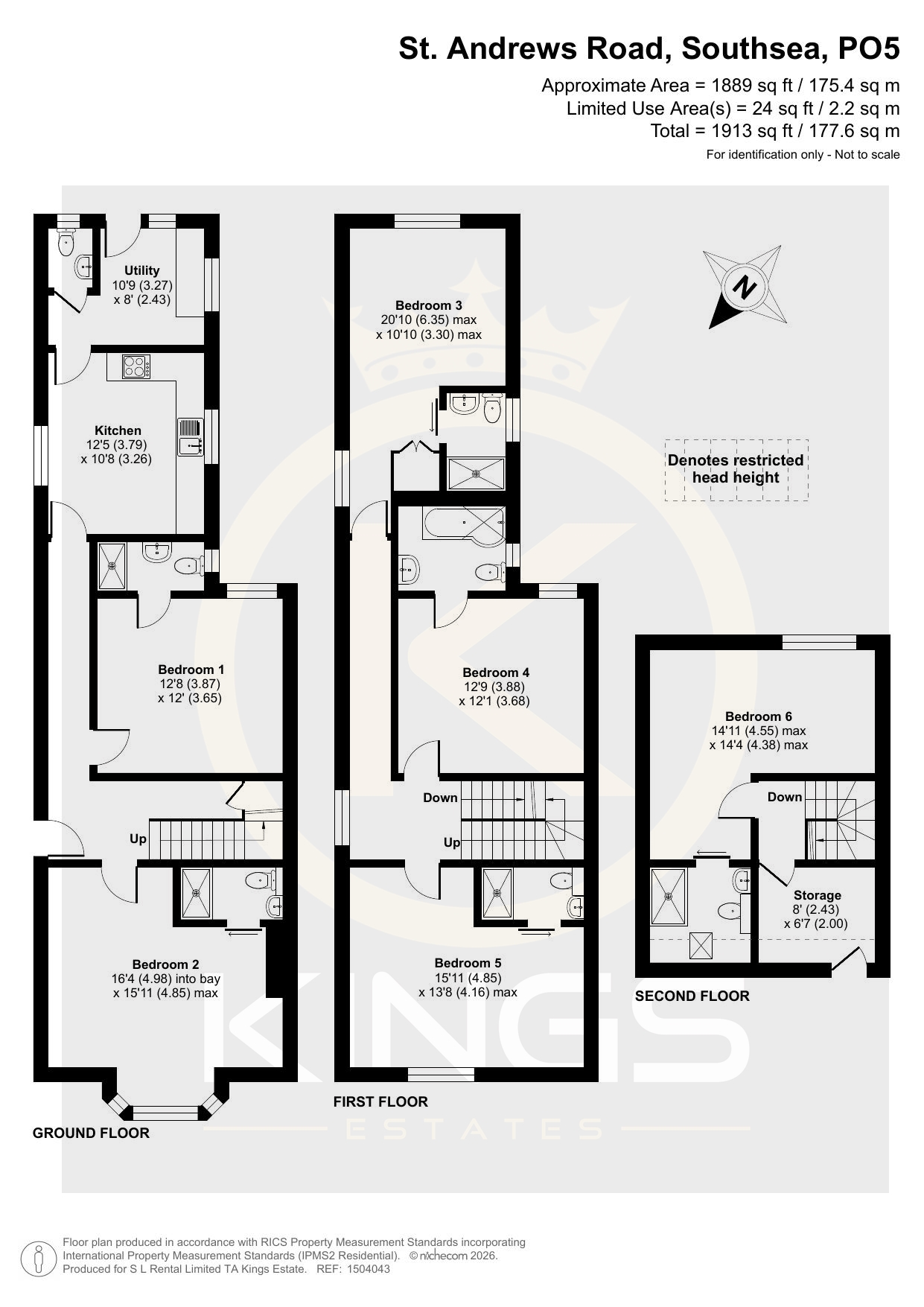 146, St. Andrews Road, Southsea floorplan