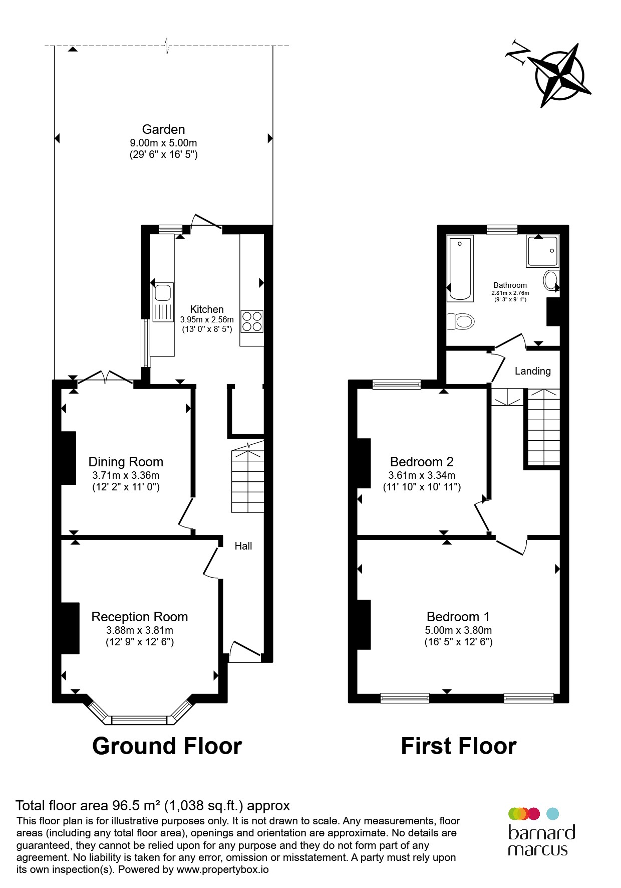 8, Percy Road, London floorplan