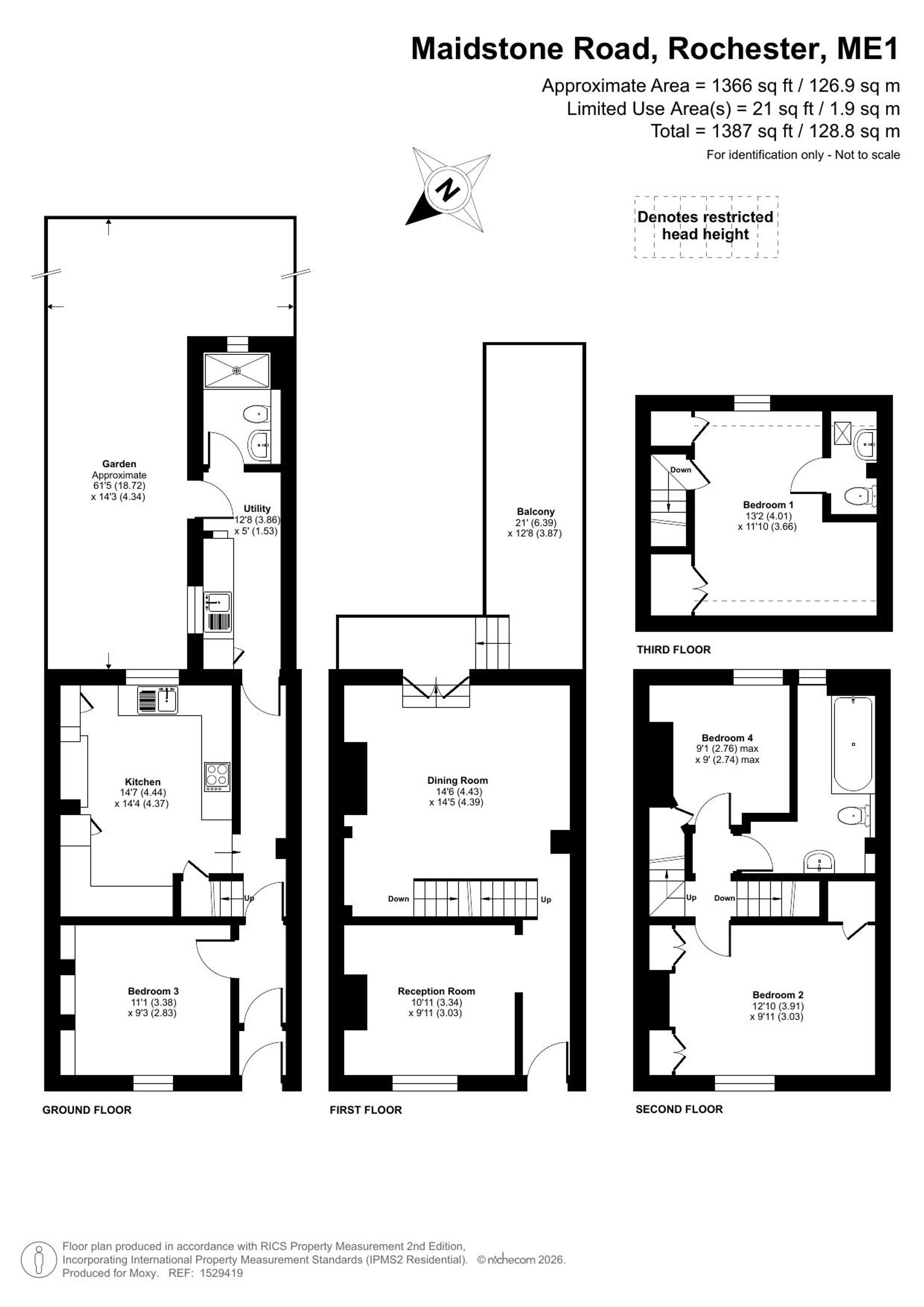 141 Maidstone Road, Rochester floorplan