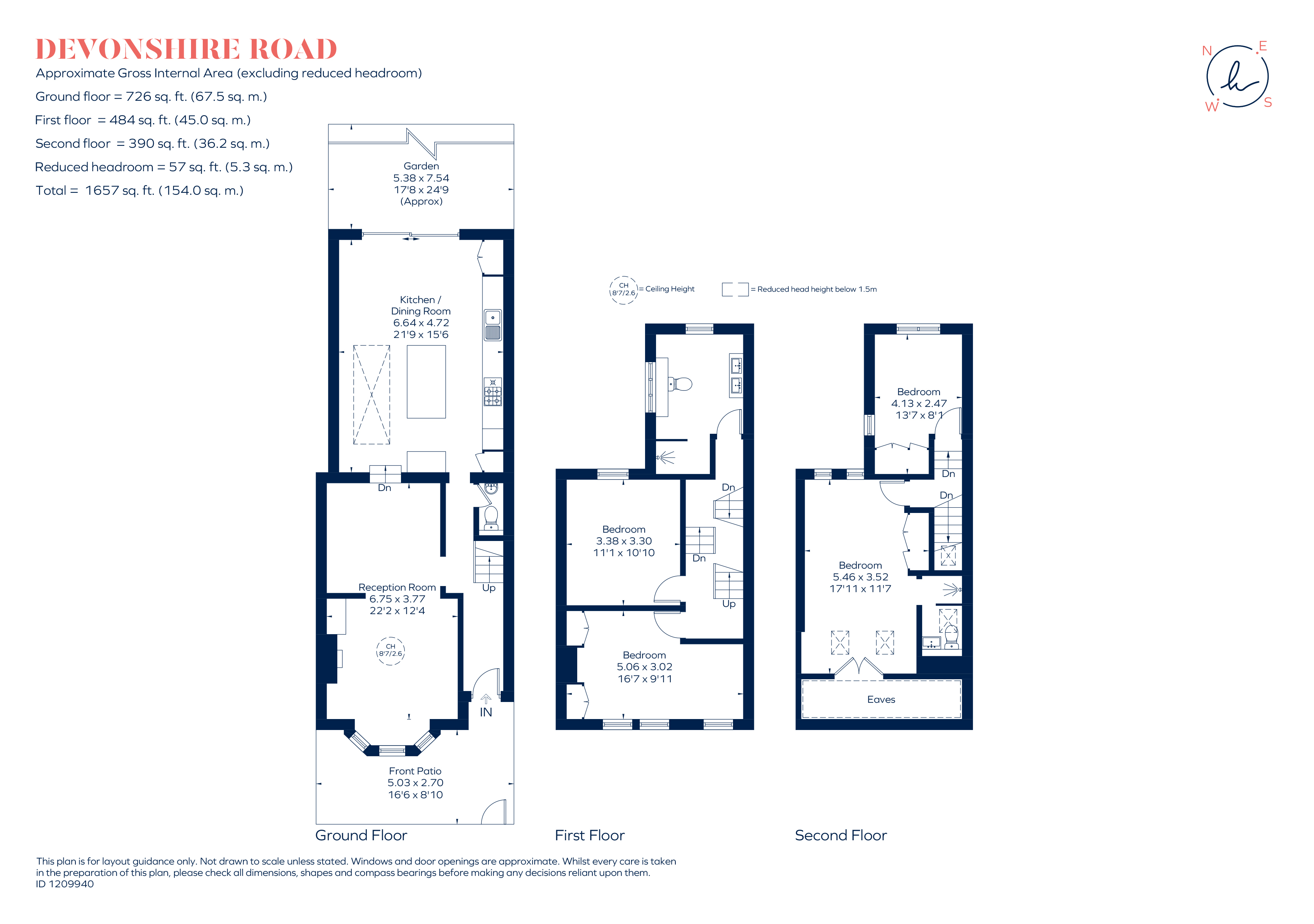 62, Devonshire Road, London floorplan