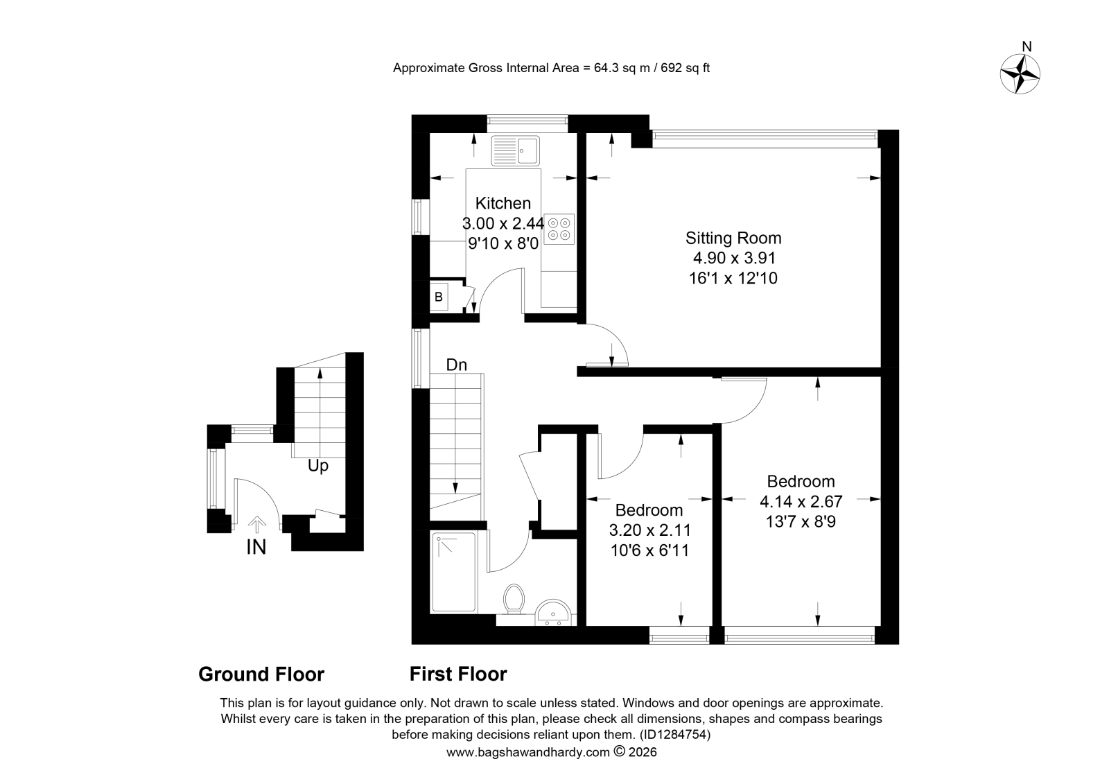 37, Master Close, Surrey floorplan