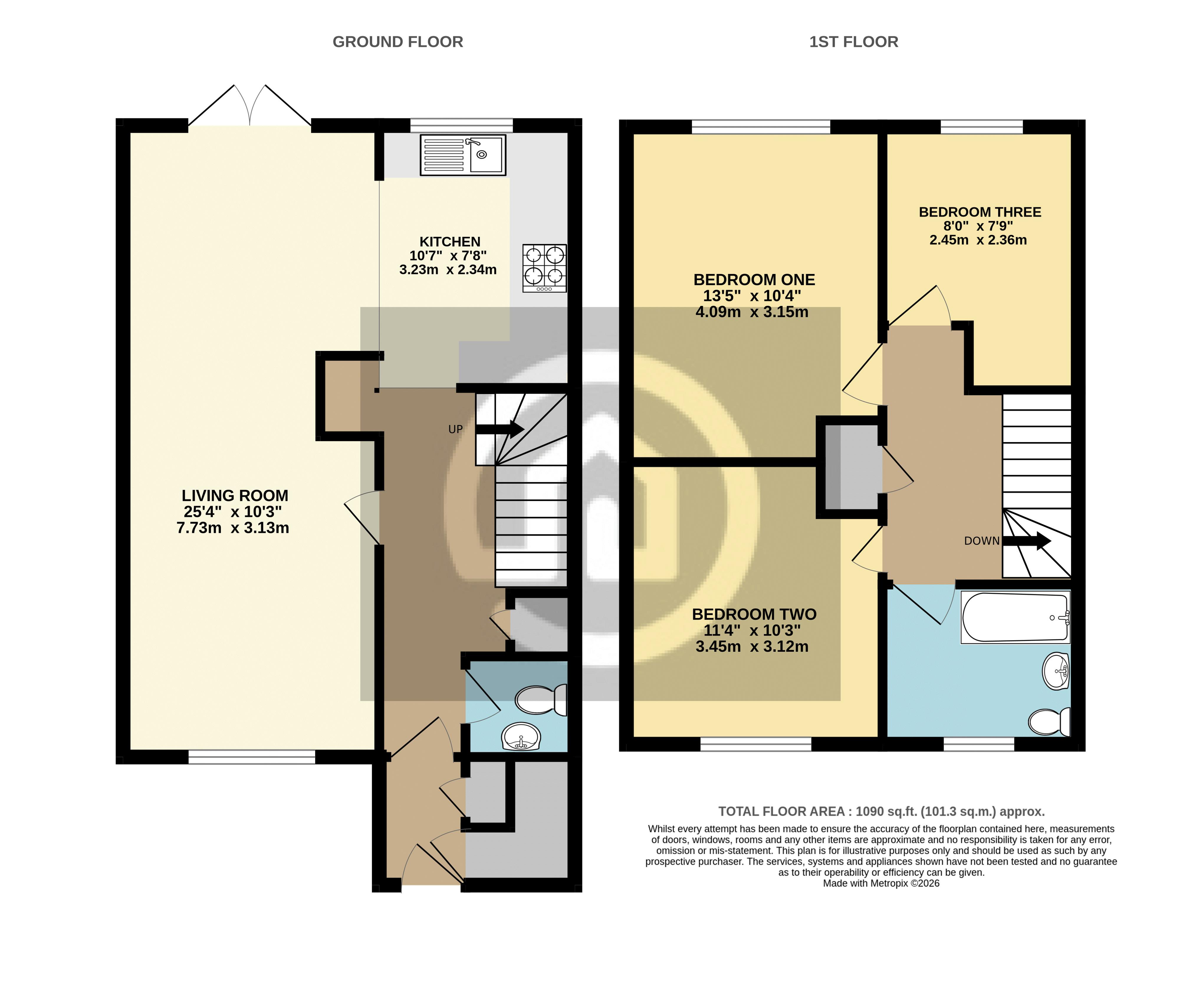 57, Milburn Road, Bedford floorplan