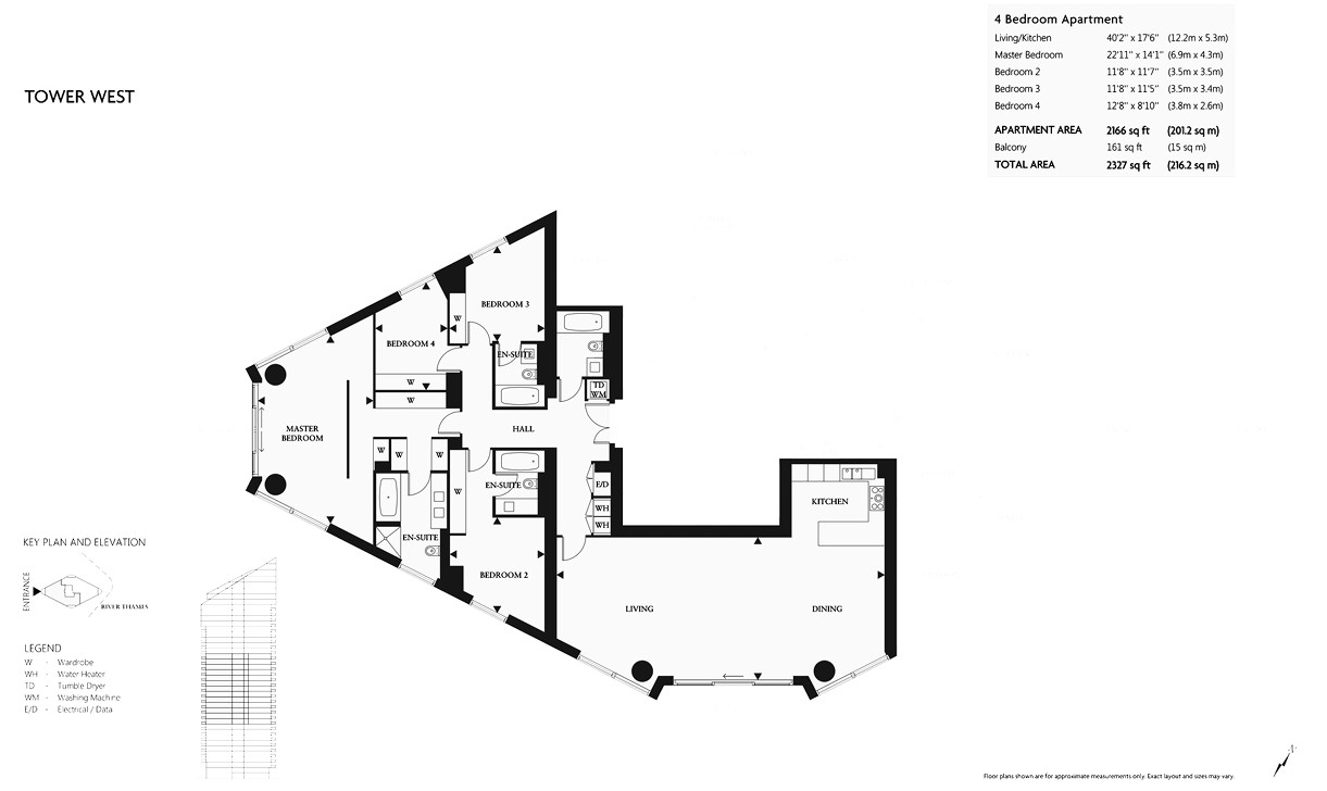20.2,, Tower West, Chelsea floorplan