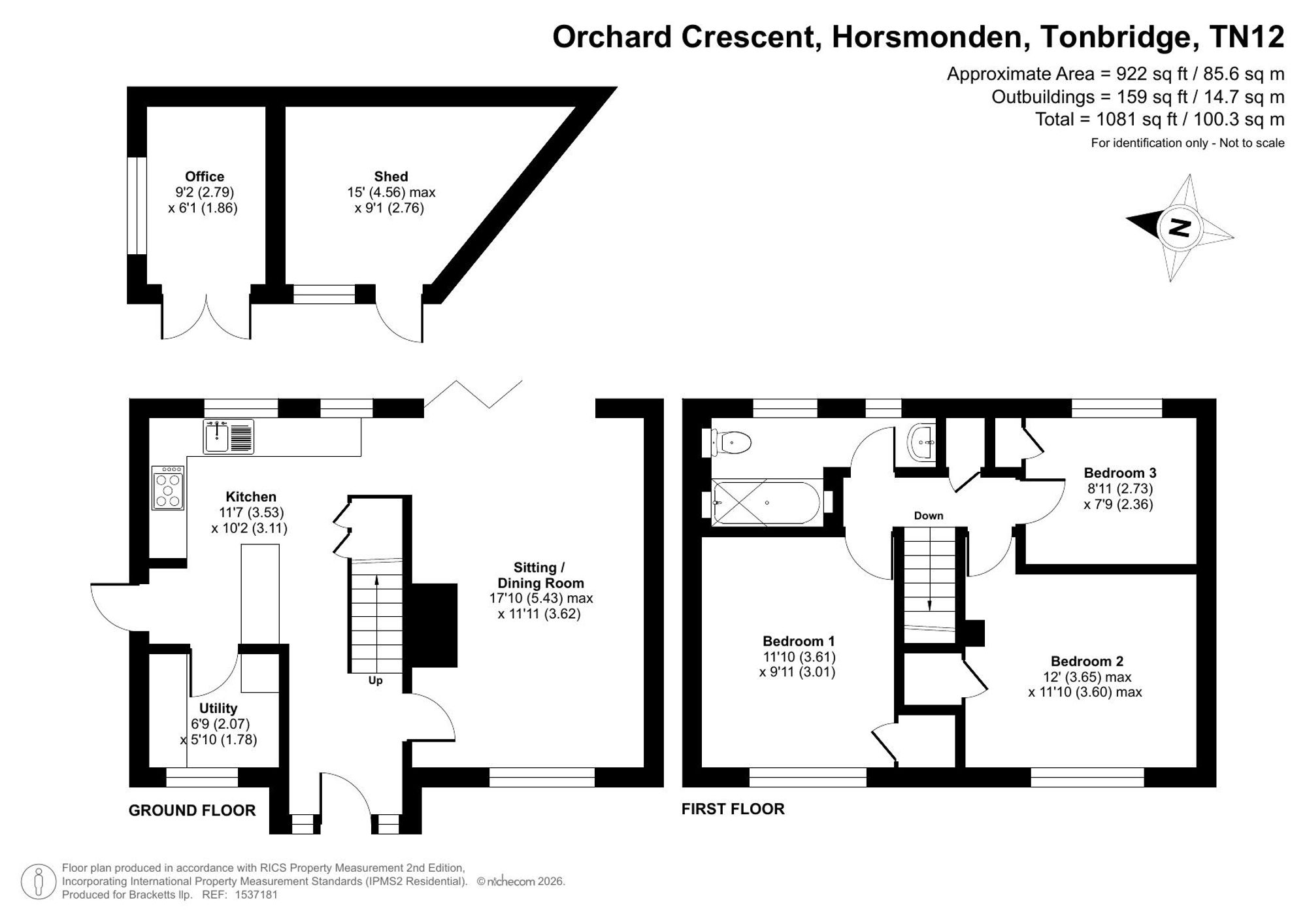 16 Orchard Crescent, Tonbridge floorplan