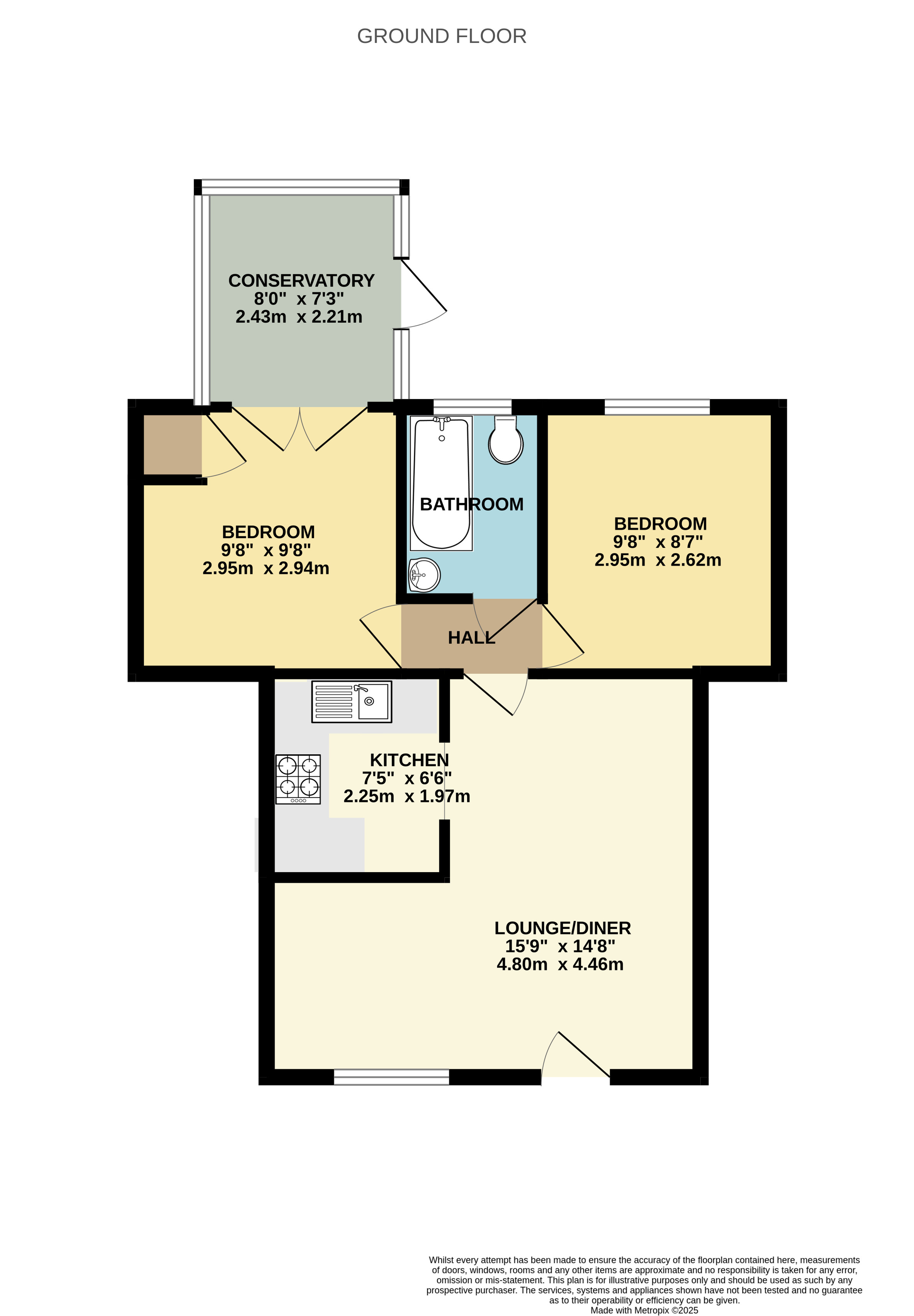 Flat 2, Willowdean Court, 59, St. Aidans Road, Bristol floorplan