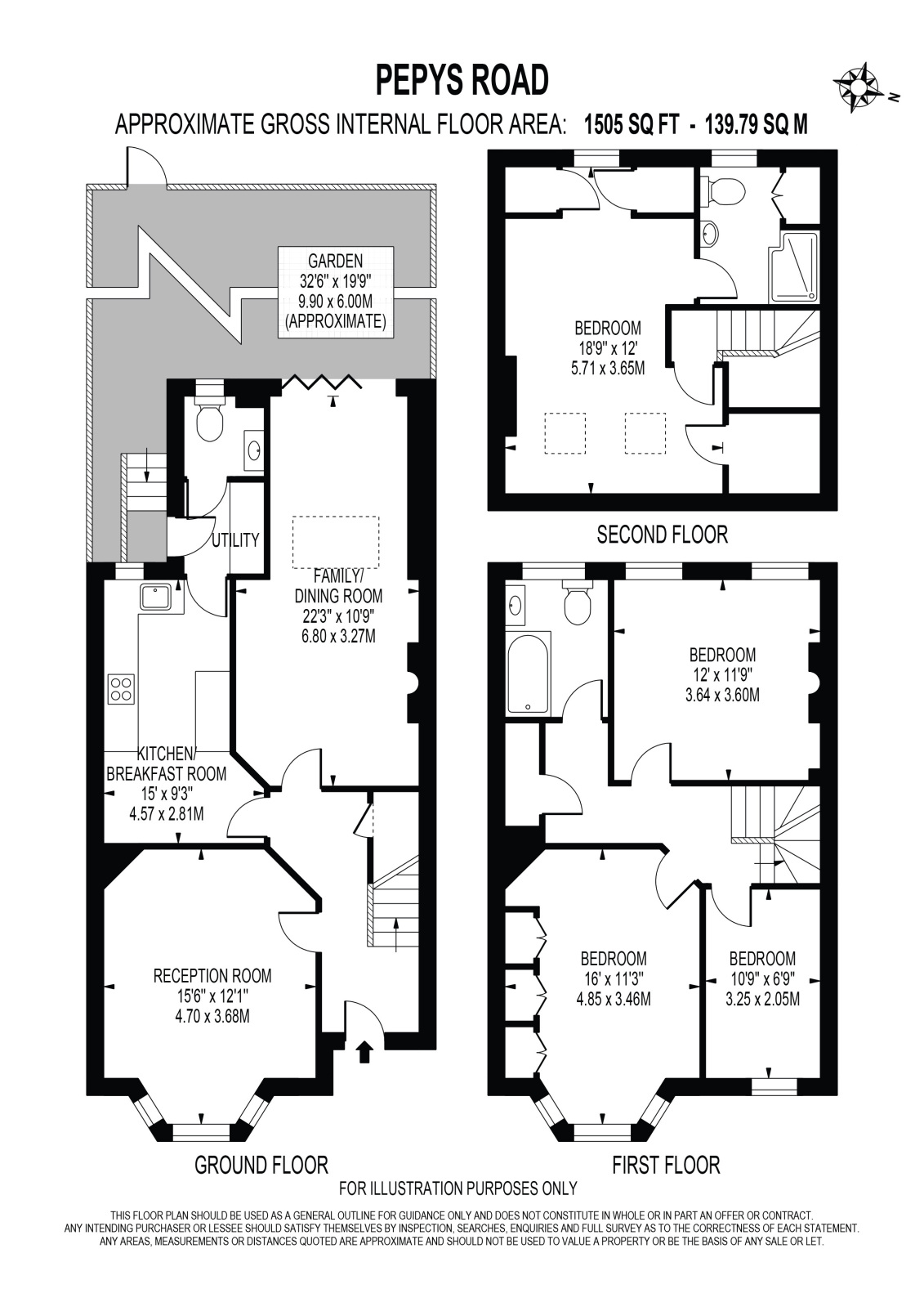 Pepys Road, West Wimbledon, SW20 floorplan