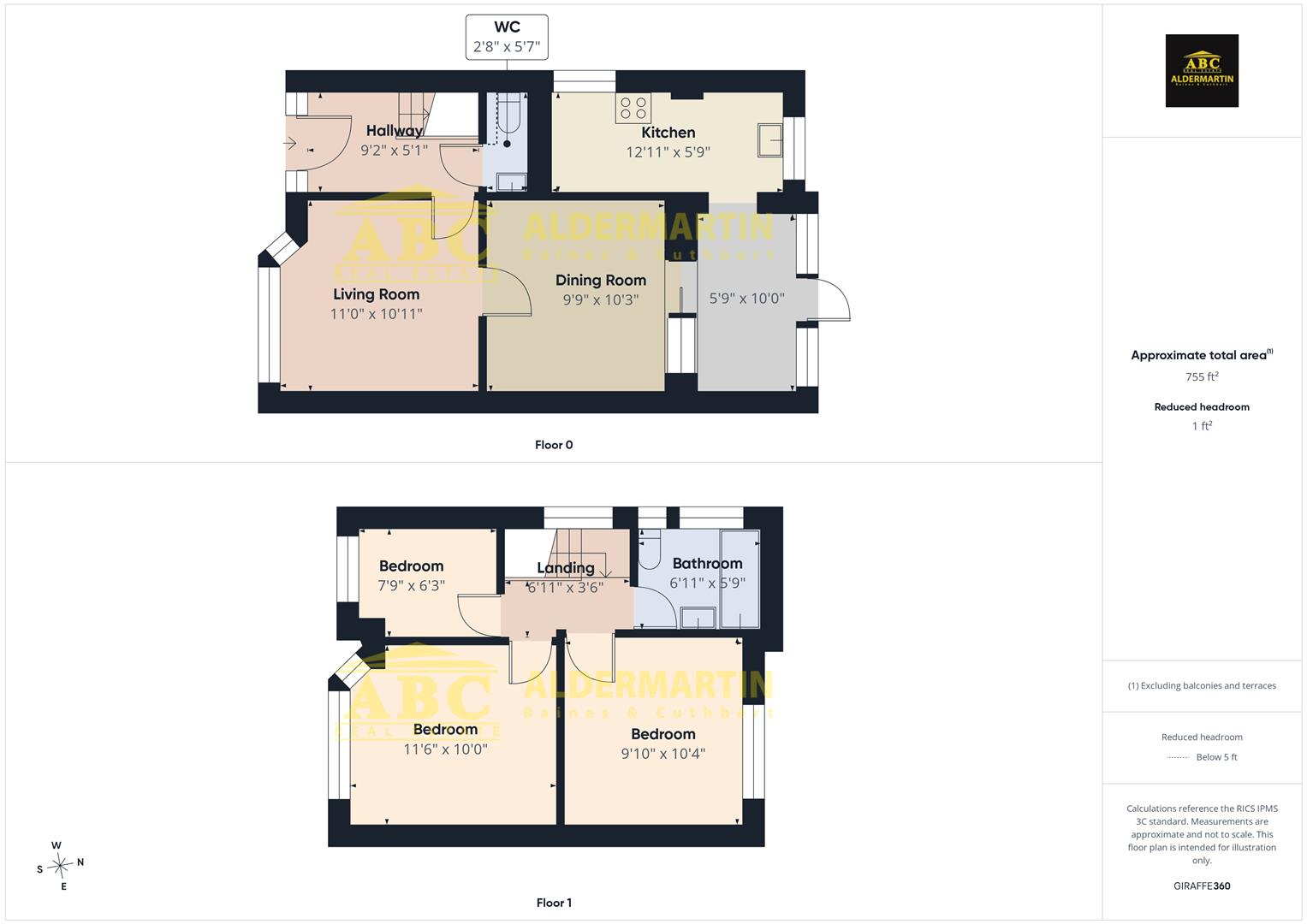 10, Riverdene, Edgware floorplan