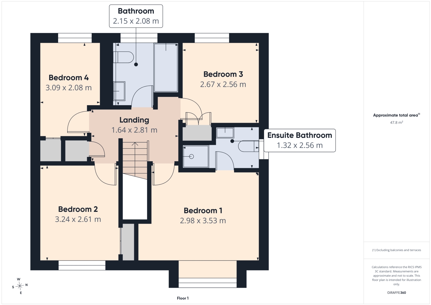 56, Falcons Way, Shrewsbury floorplan
