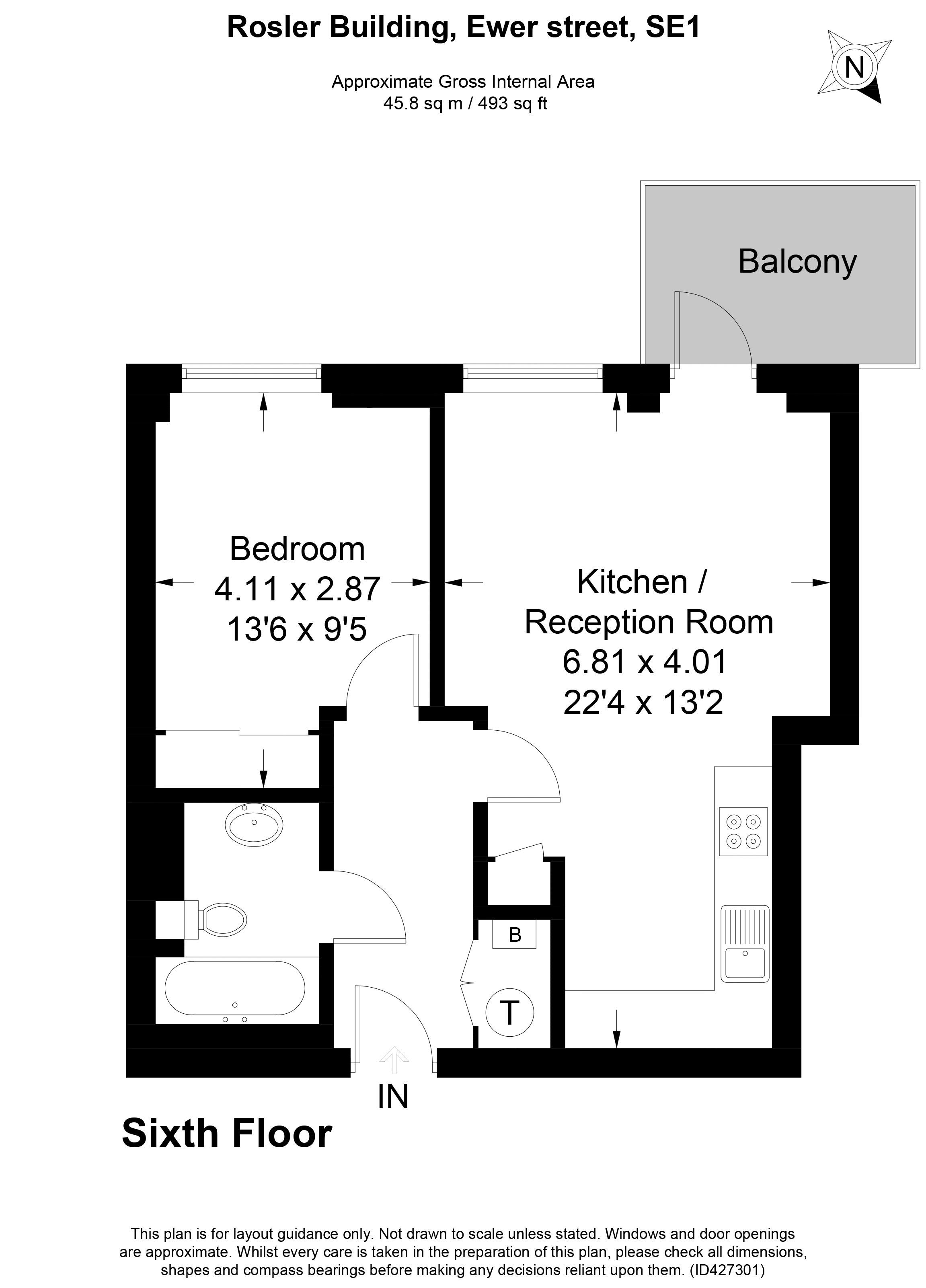 1 Bedrooms Flat to rent in Ewer Street, London SE1