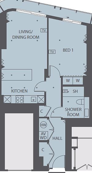 1 Bedrooms Flat to rent in Blackfriars Road, London SE1