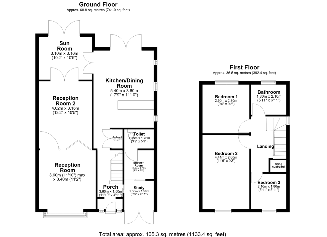 60, Rydens Way, Surrey floorplan