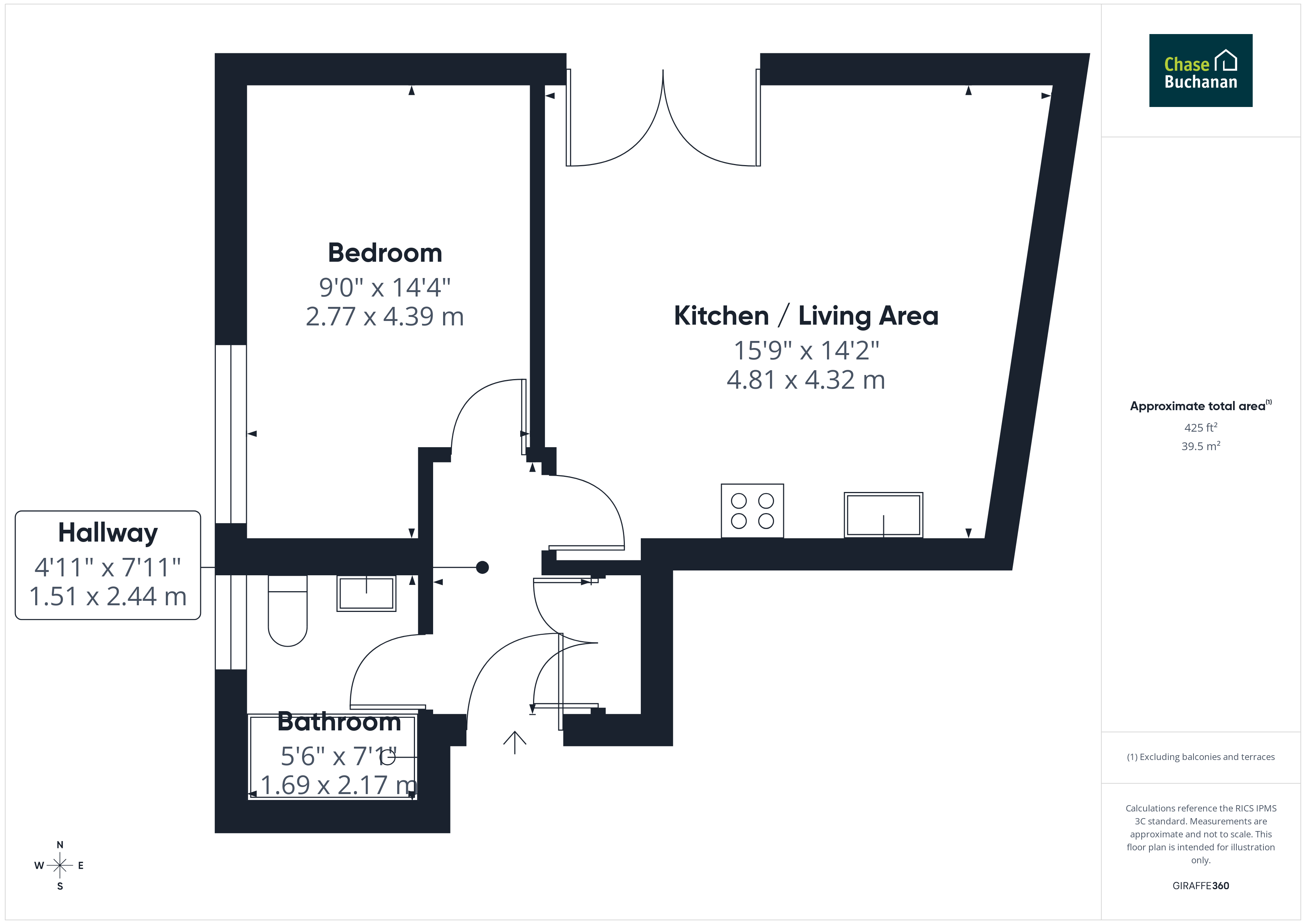 Flat 3 Ashby House,, Swan Street, Isleworth floorplan