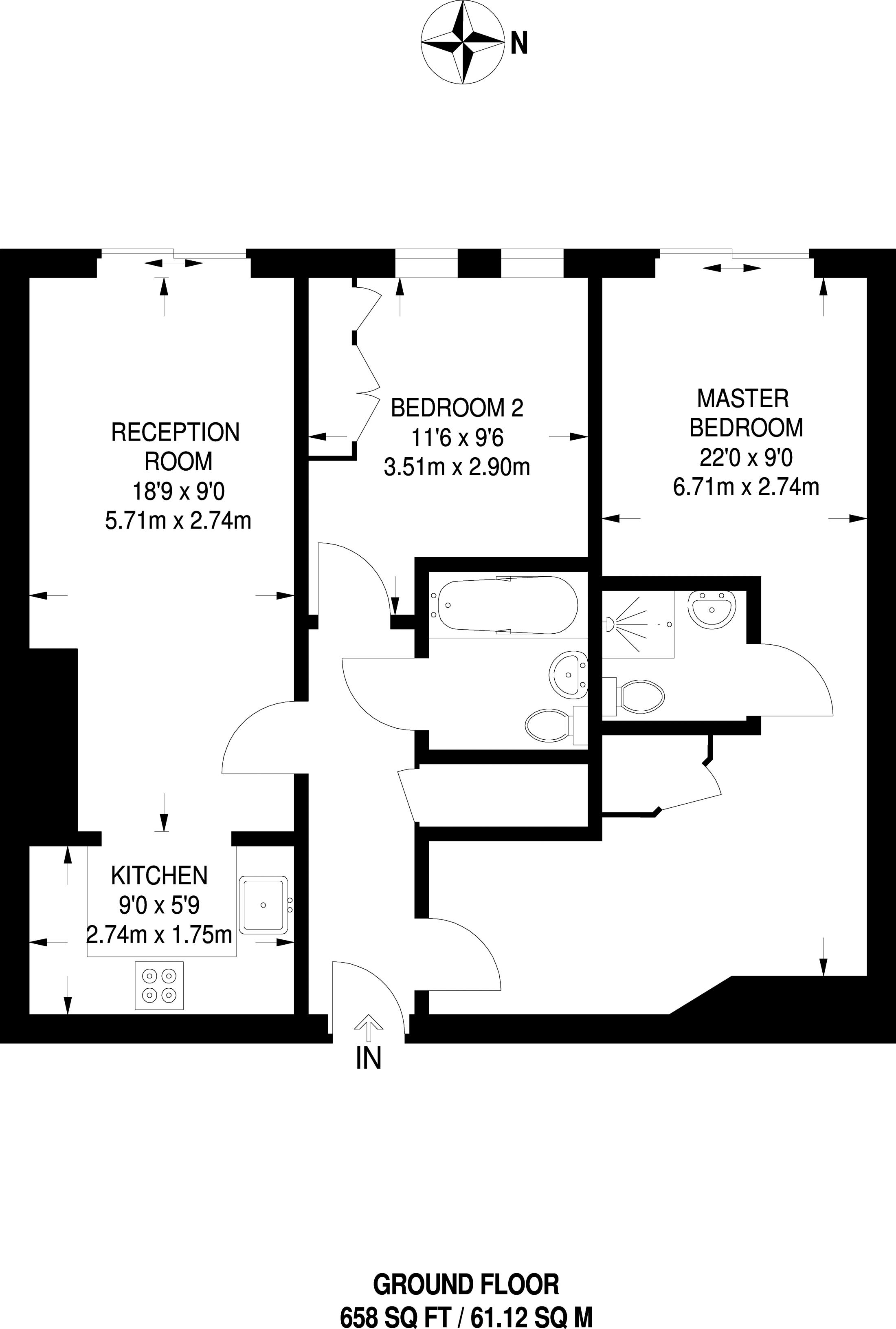 2 Bedrooms Flat to rent in Uxbridge Road, Ealing Broadway W5