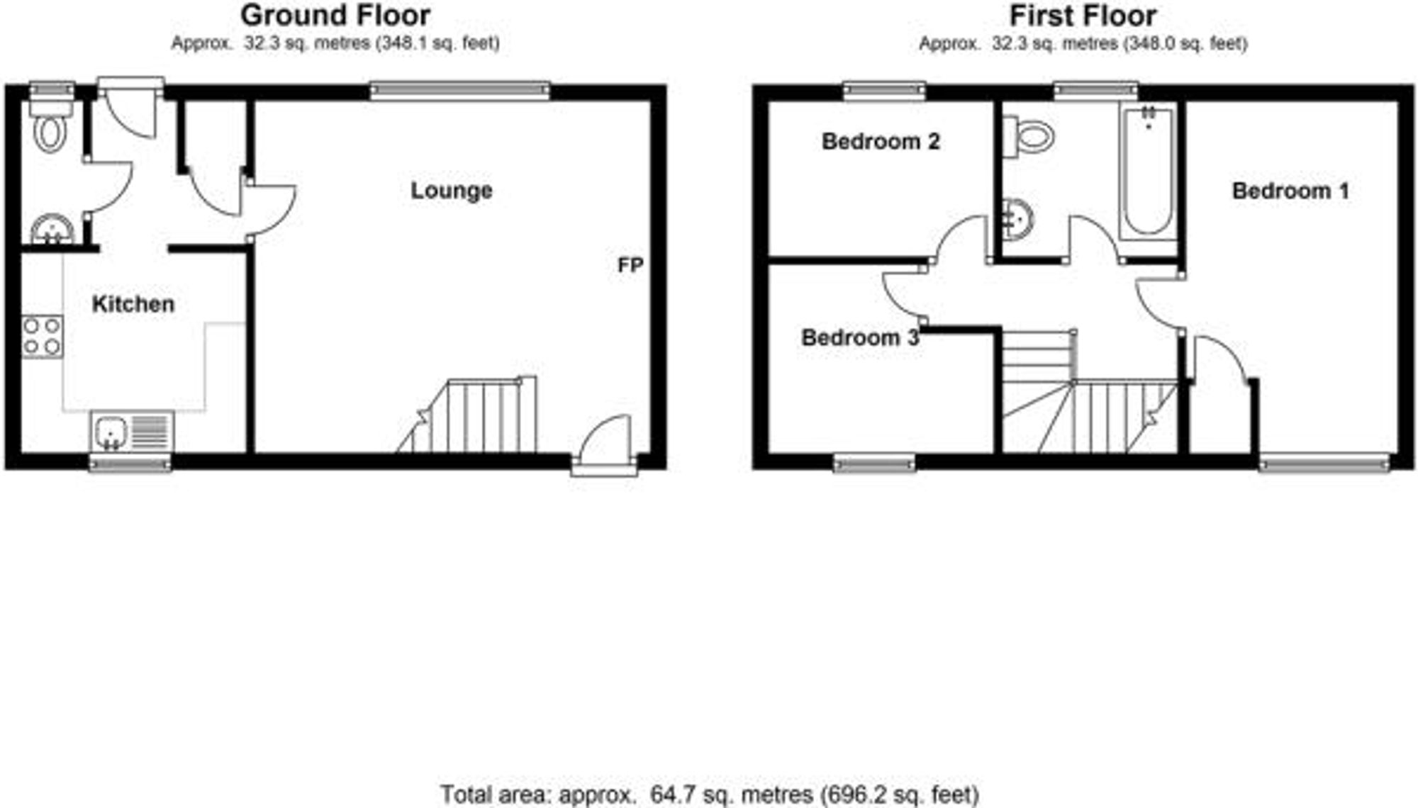 9 Halses Close, Exeter floorplan