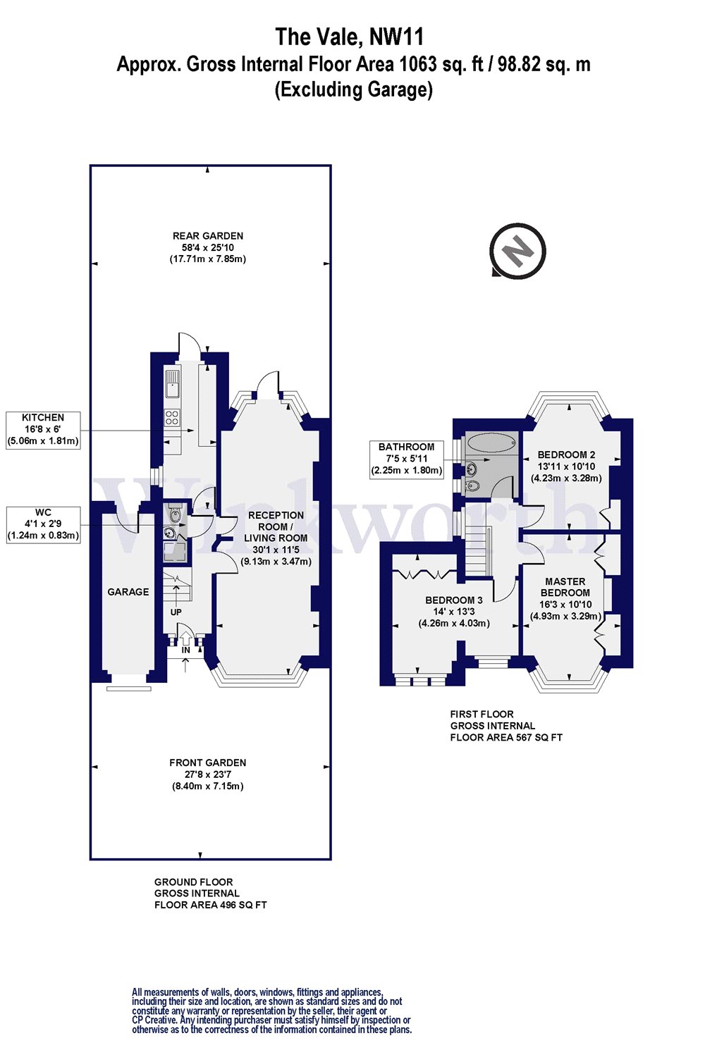 195, The Vale, London floorplan