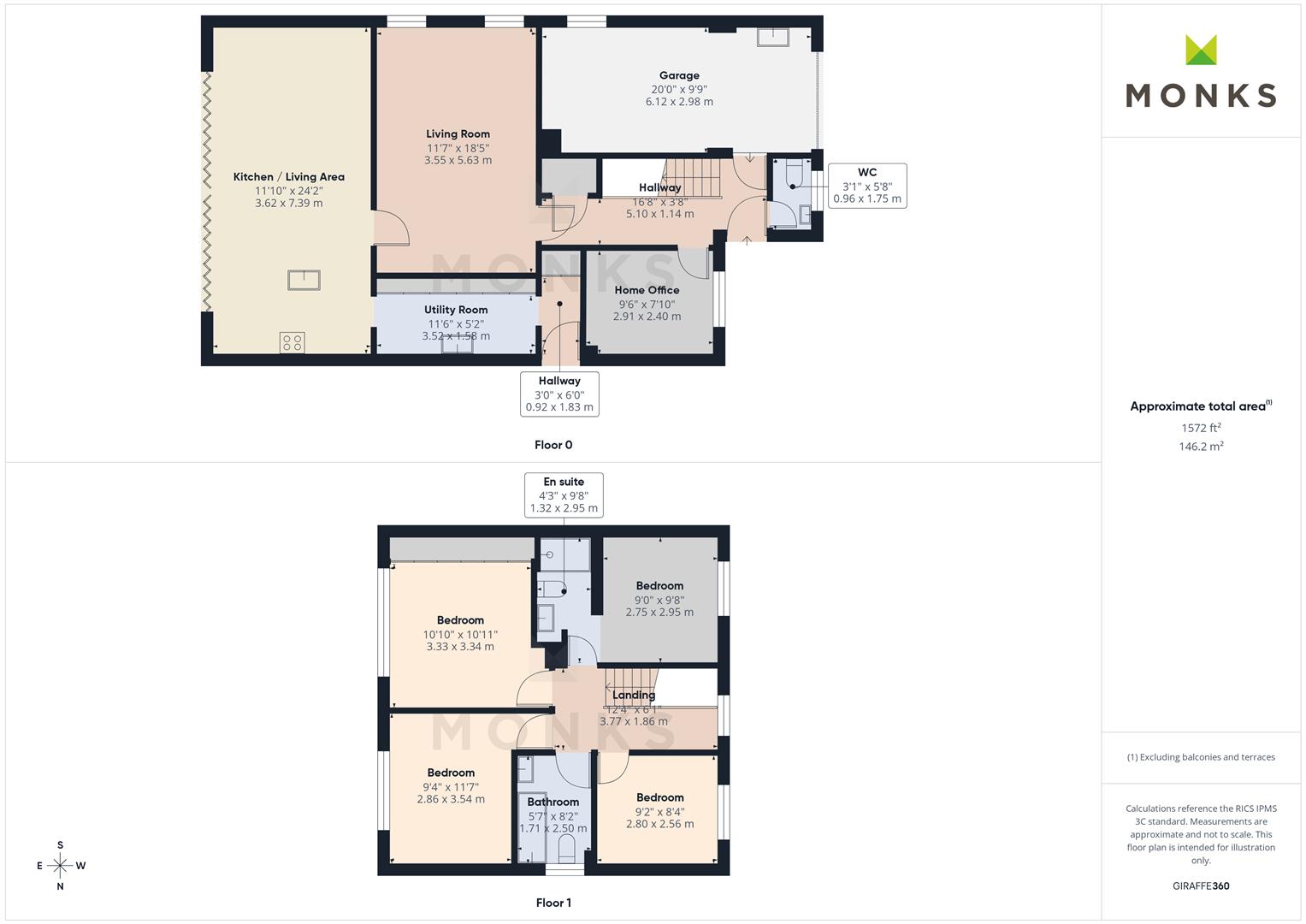 3, Berllan Close, Oswestry floorplan