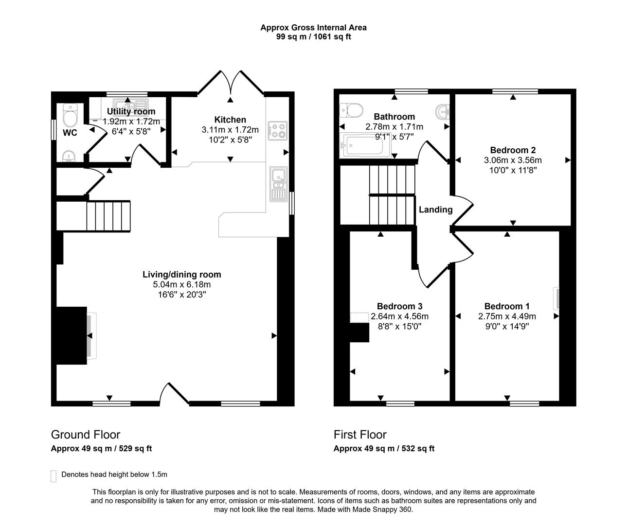 Ty Canol, Cardigan floorplan