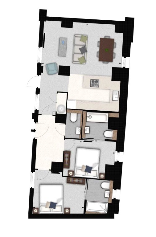 2 Bedrooms Flat to rent in Palace Wharf Apartments, Rainville Road, London W6