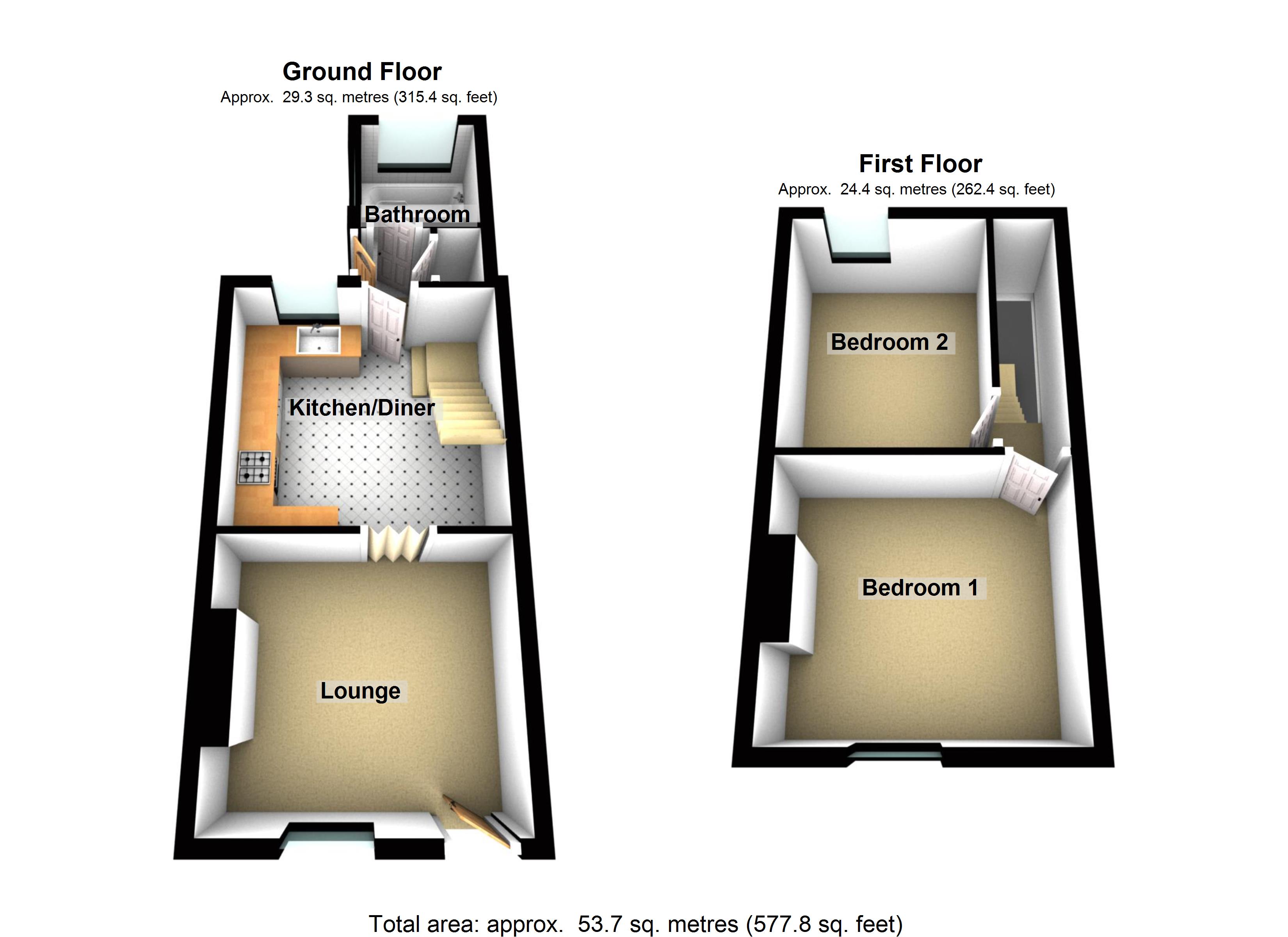 2 bed end terrace house for sale in Tullibardine Road, Sheffield S11