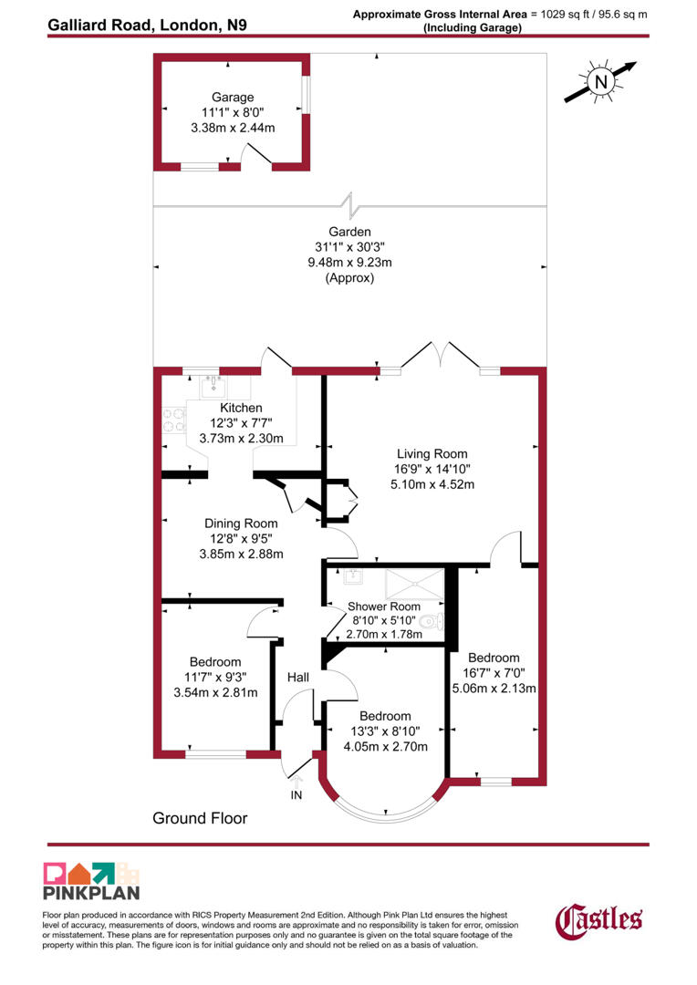 89, Galliard Road, London floorplan