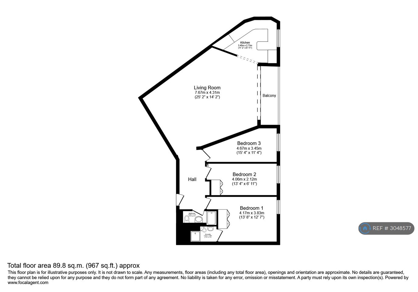 Flat, St Matthews Lodge Oakley Square, London floorplan