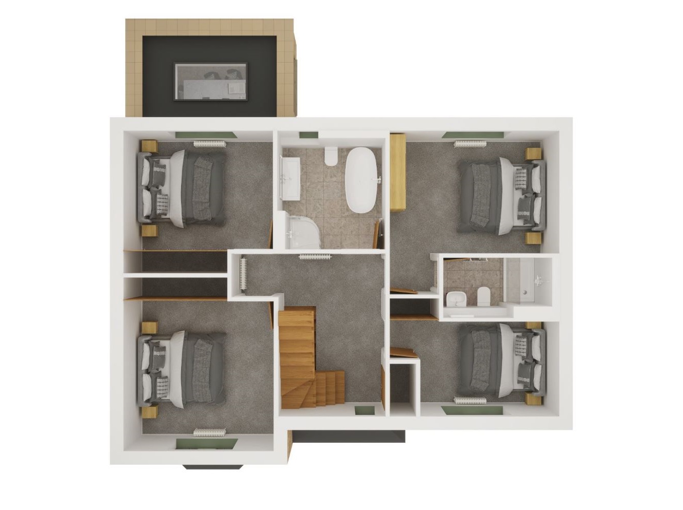 New home, 5 bed detached house for sale in The Pines, BourtonOnThe