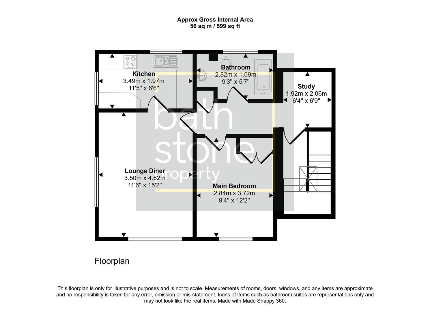 136, Redland Park, Bath floorplan