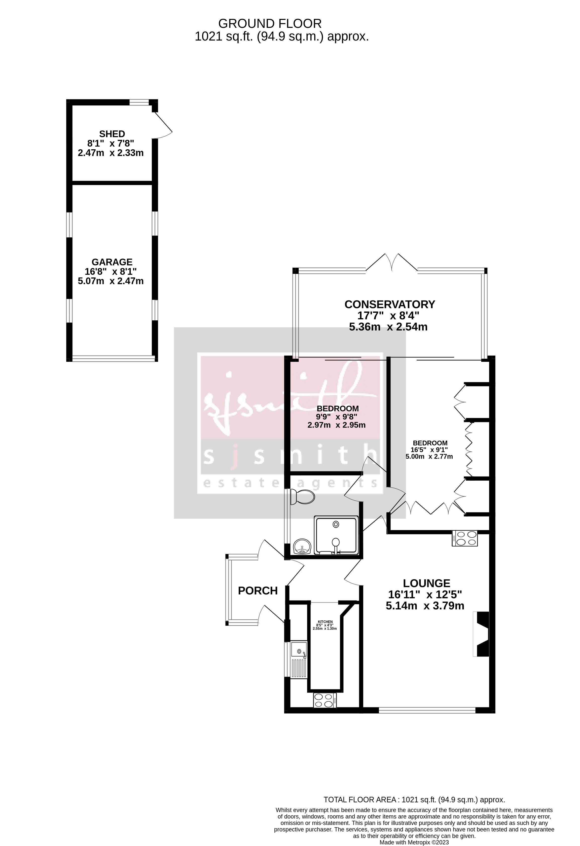 Denman Drive, Ashford TW15, 2 bedroom semidetached bungalow for sale