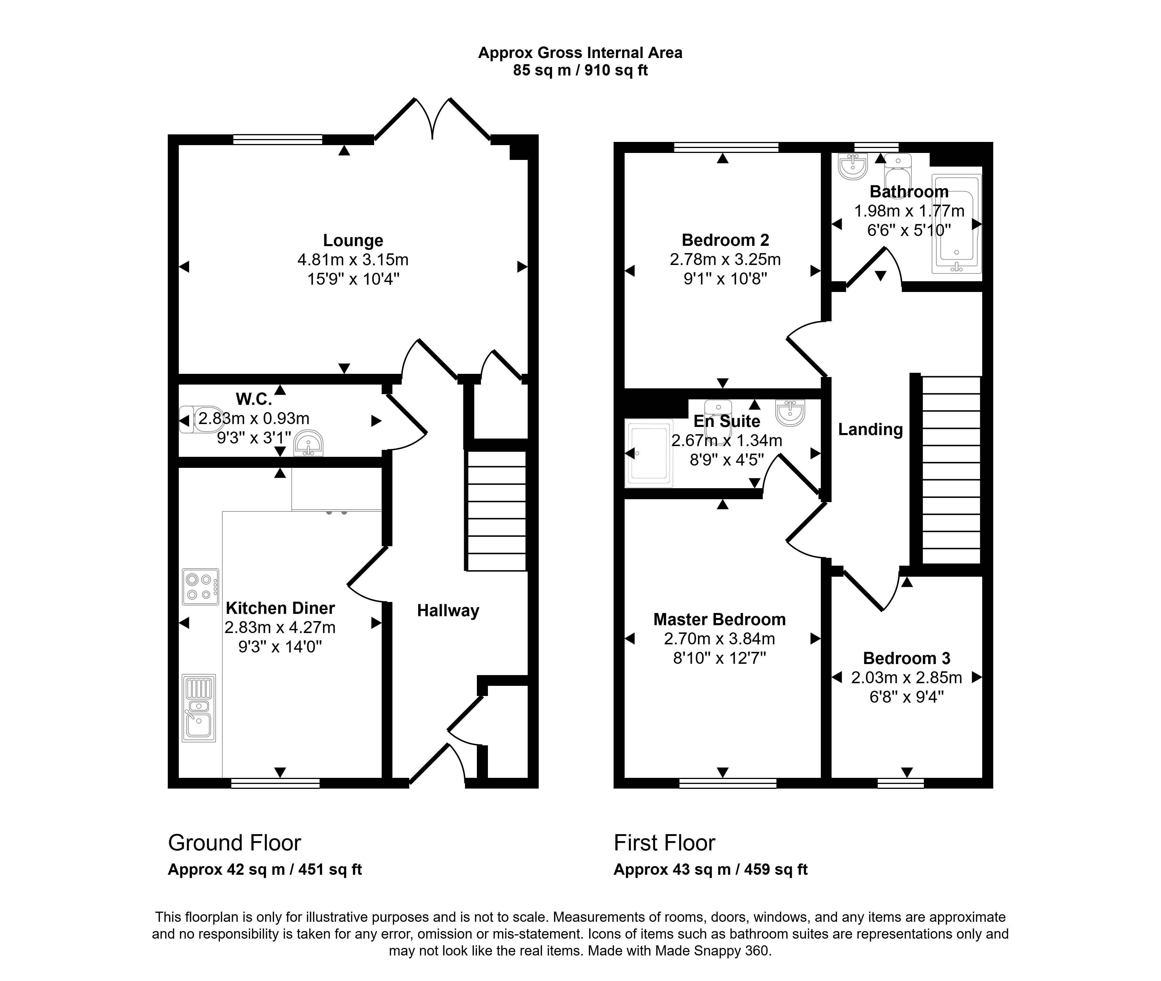 7, Barn Close, Choppington floorplan