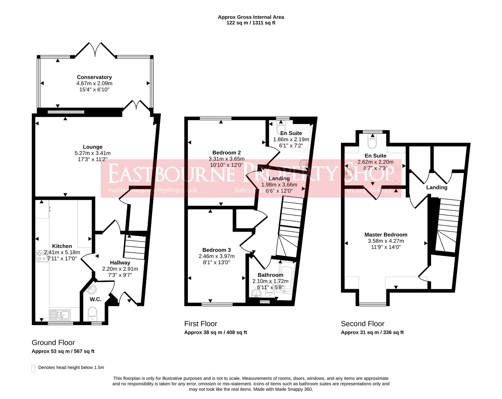 55, Brunel Drive, Hailsham floorplan