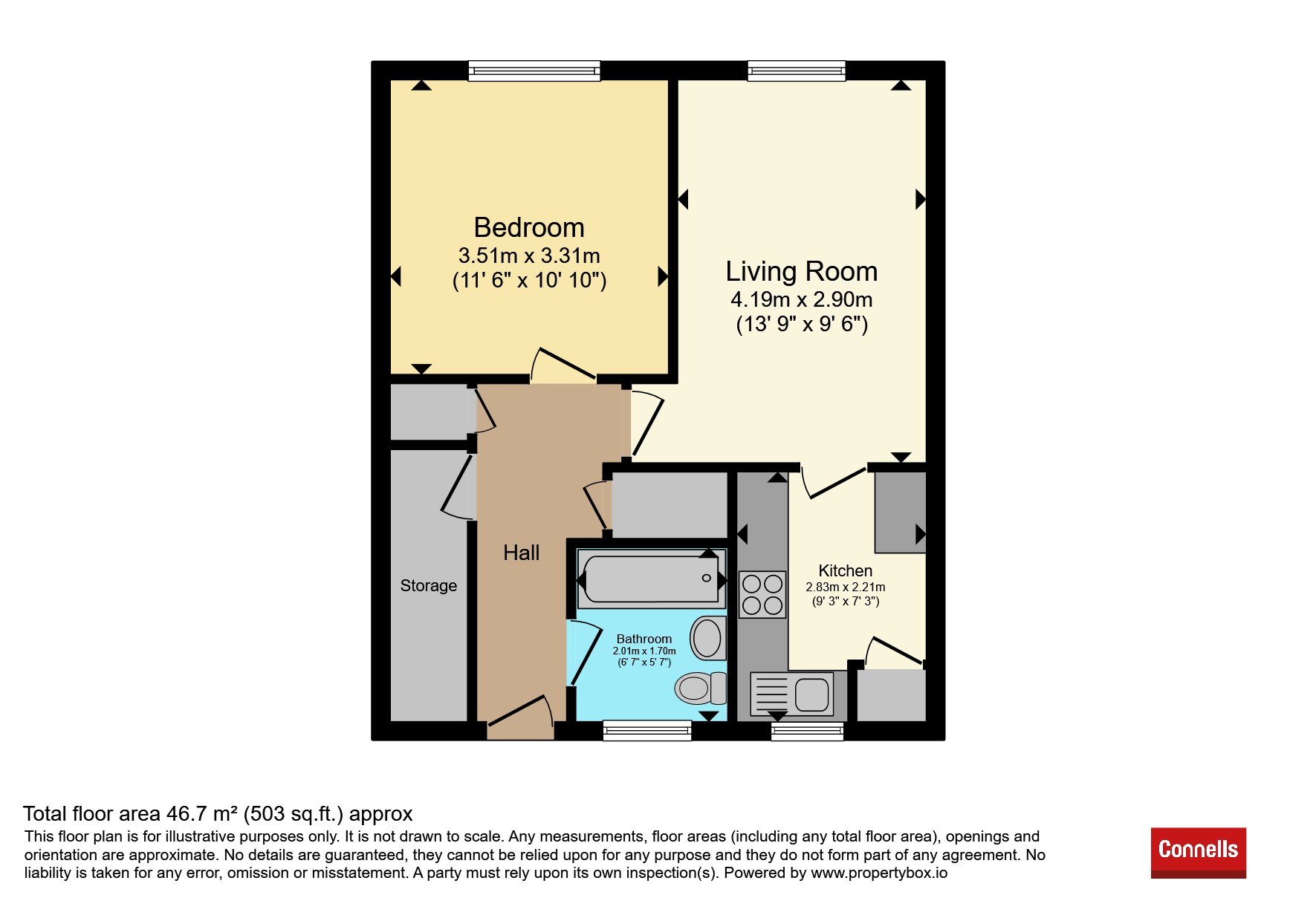 185, Waveney, Hemel Hempstead floorplan