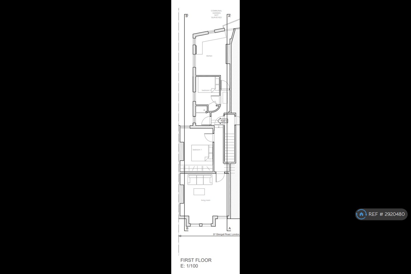 Glengall Road, London floorplan
