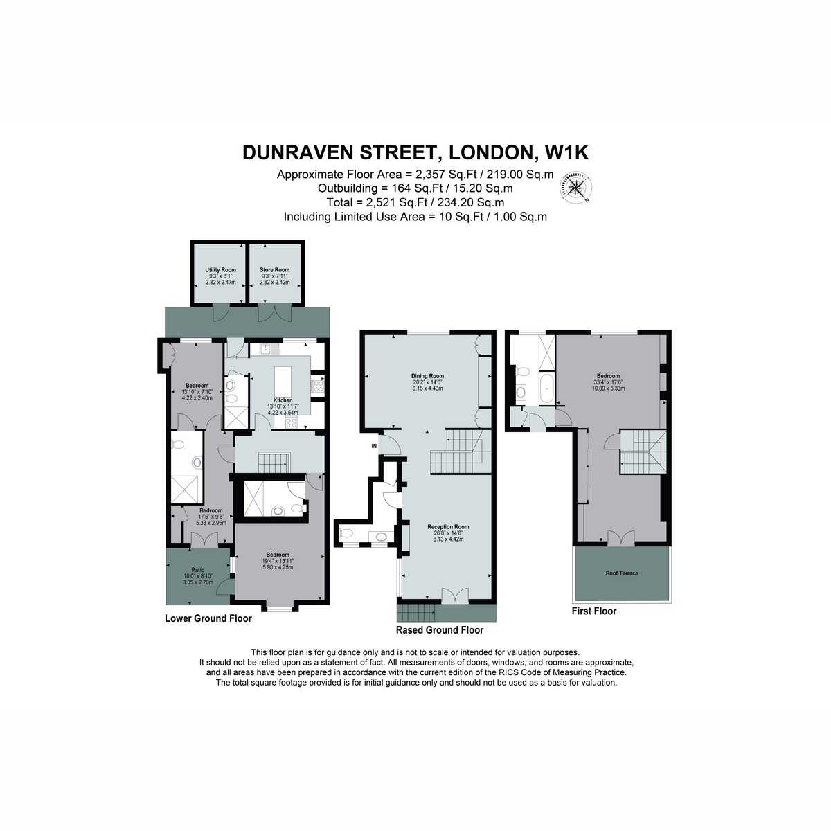Flat Flat 1, 5, Dunraven Street, London floorplan