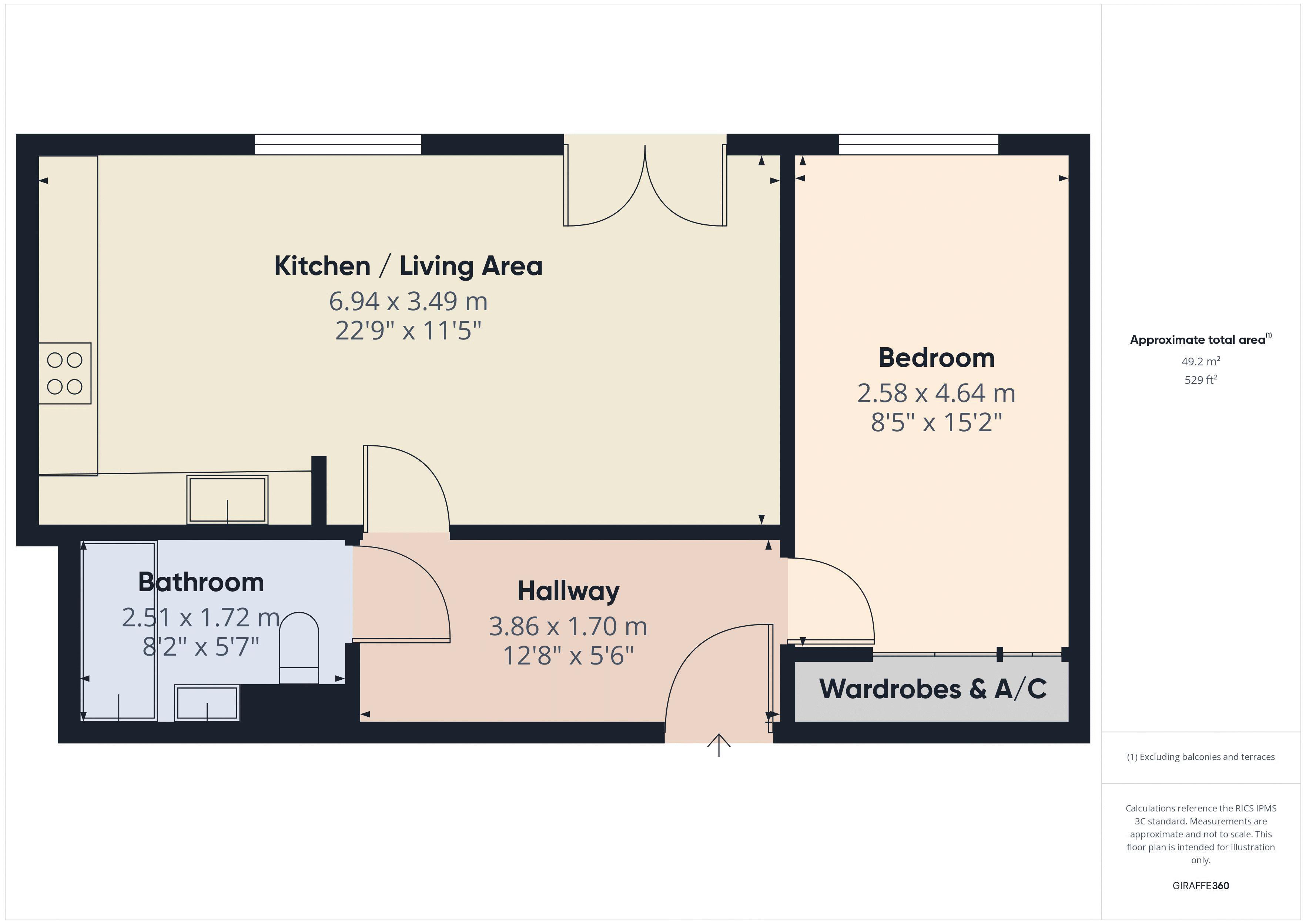 Flat 7 Bradwell Court, Godstone Road, Whyteleafe floorplan