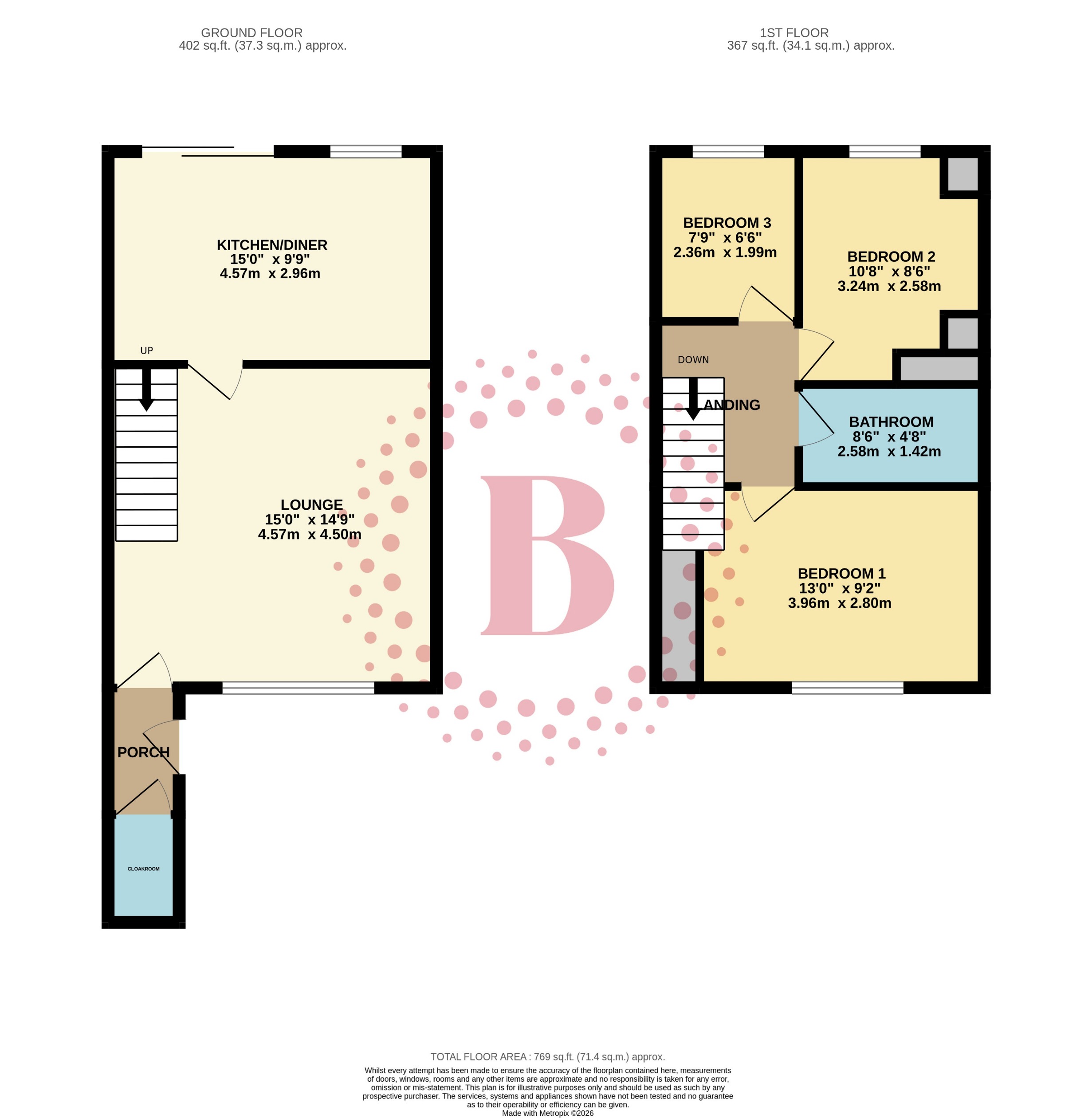 122, Wadnall Way, Knebworth floorplan