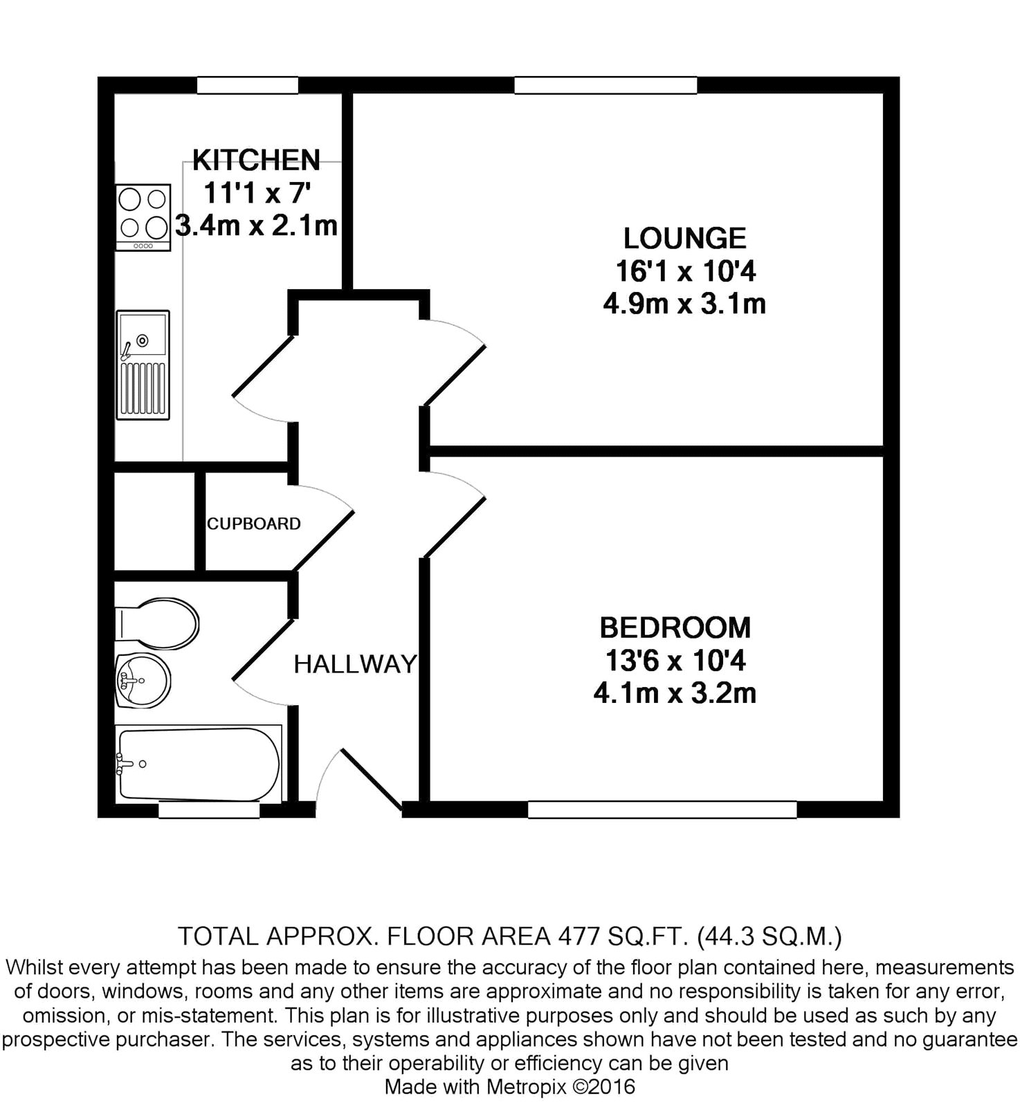 1 Bedrooms Flat to rent in Lingfield Court, 34 Elgin Road, Croydon CR0