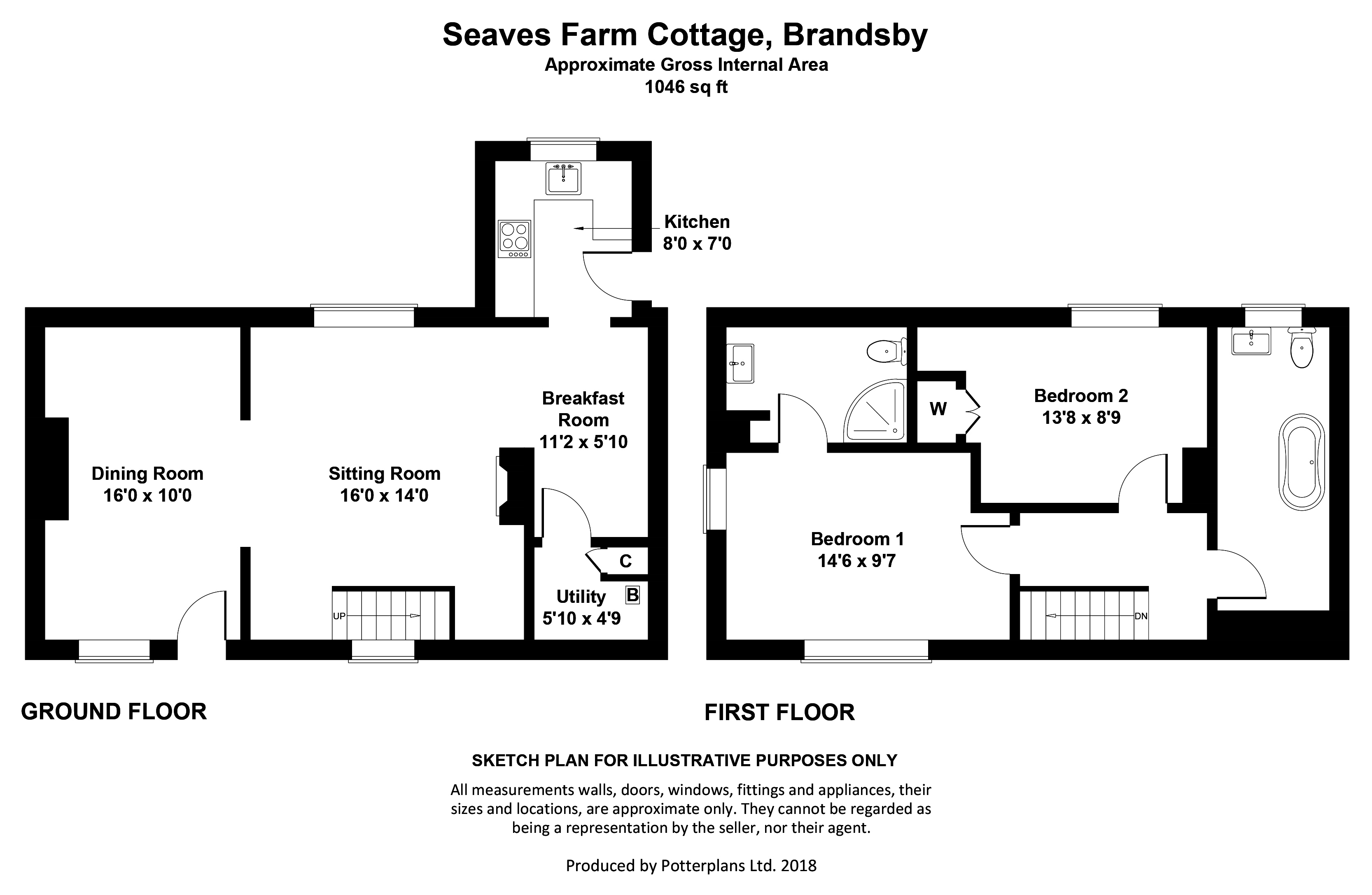 2 Bedrooms Cottage to rent in Stillington Road, Brandsby, York YO61