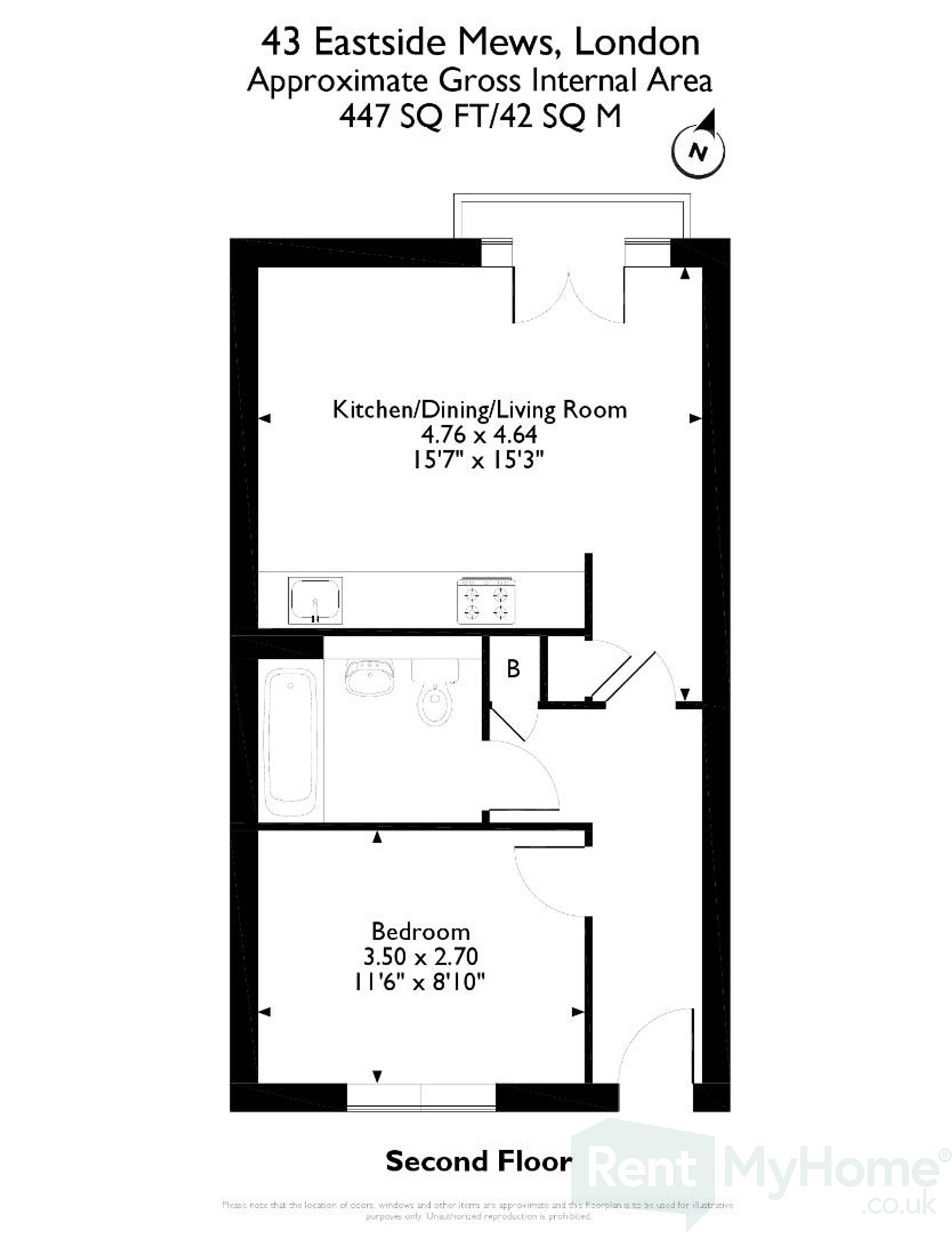 43 Eastside Mews, London floorplan