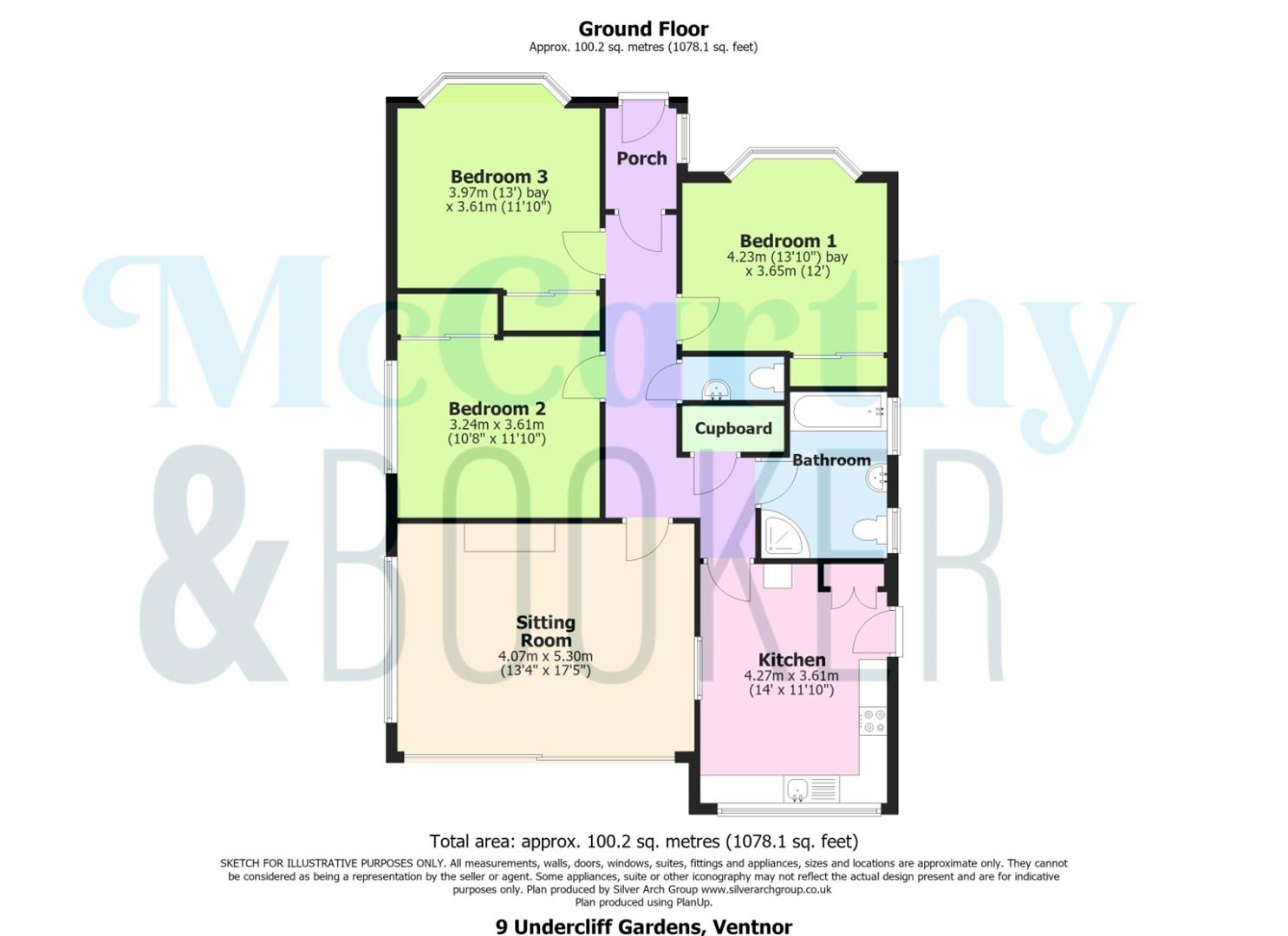 9, Undercliff Gardens, Ventnor floorplan