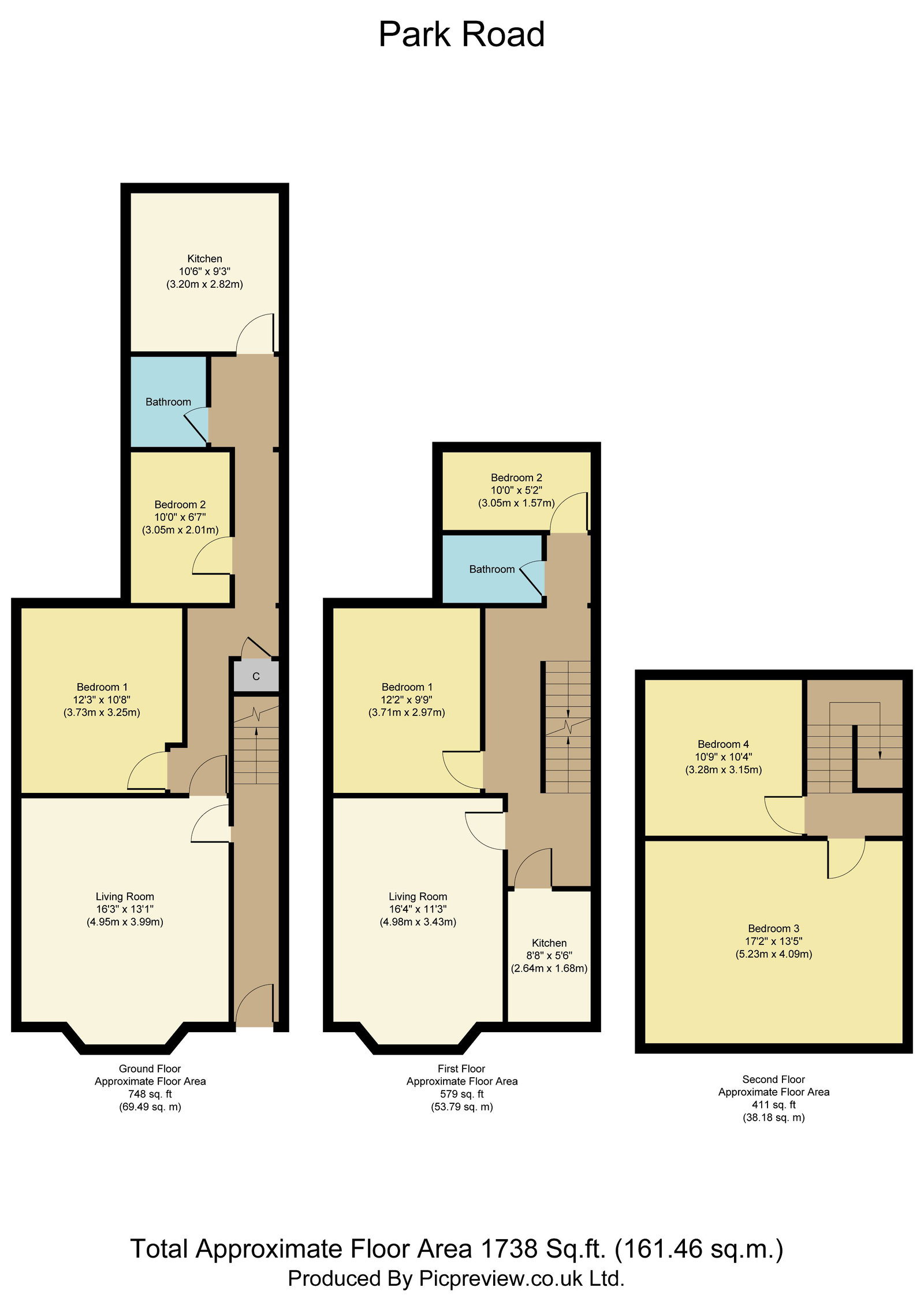 52, Park Road, Hull floorplan